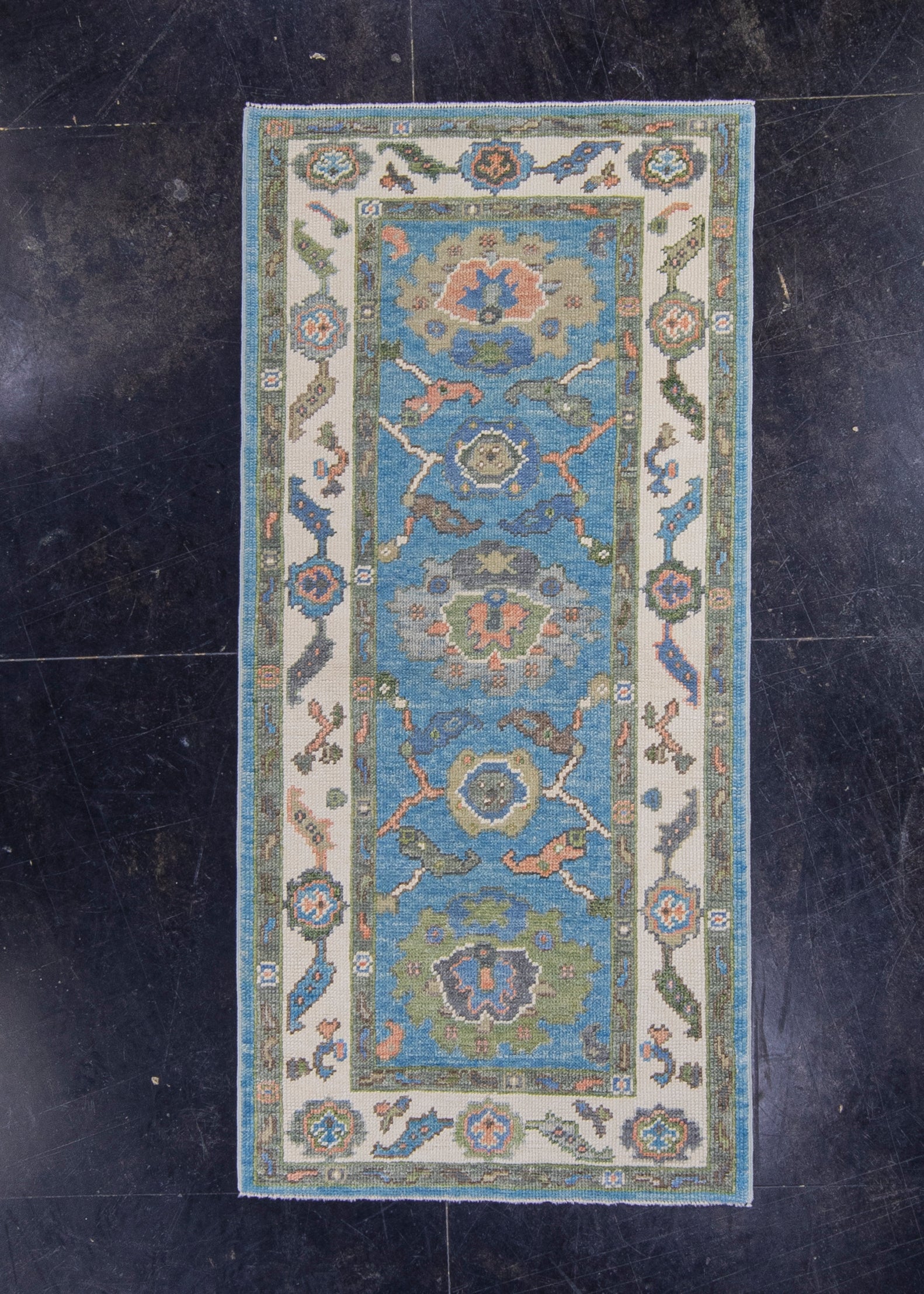 Turkish Oushak Rug 2'10" x 6'1" #16748