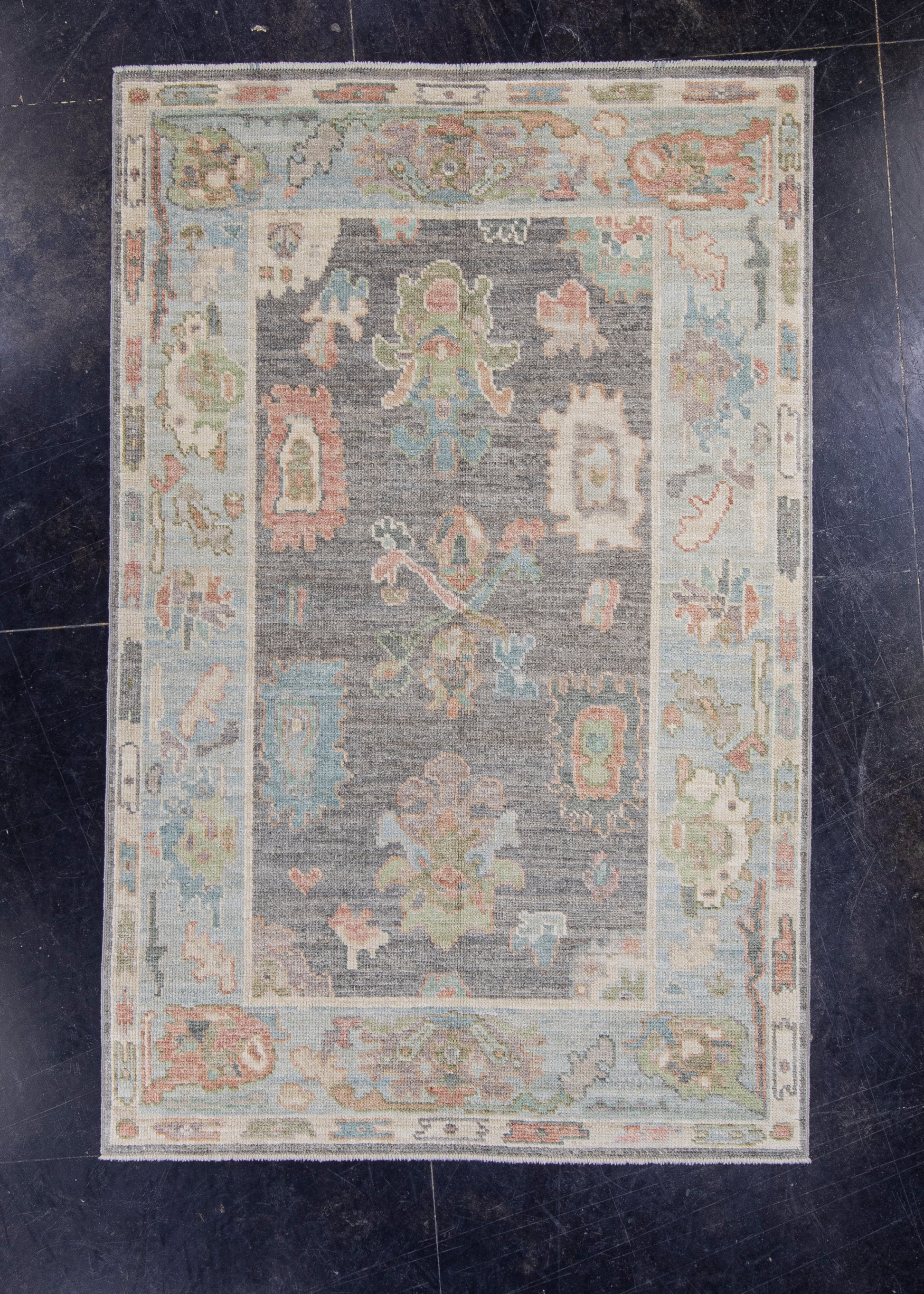 Turkish Oushak Rug 4' x 6'2" #16036