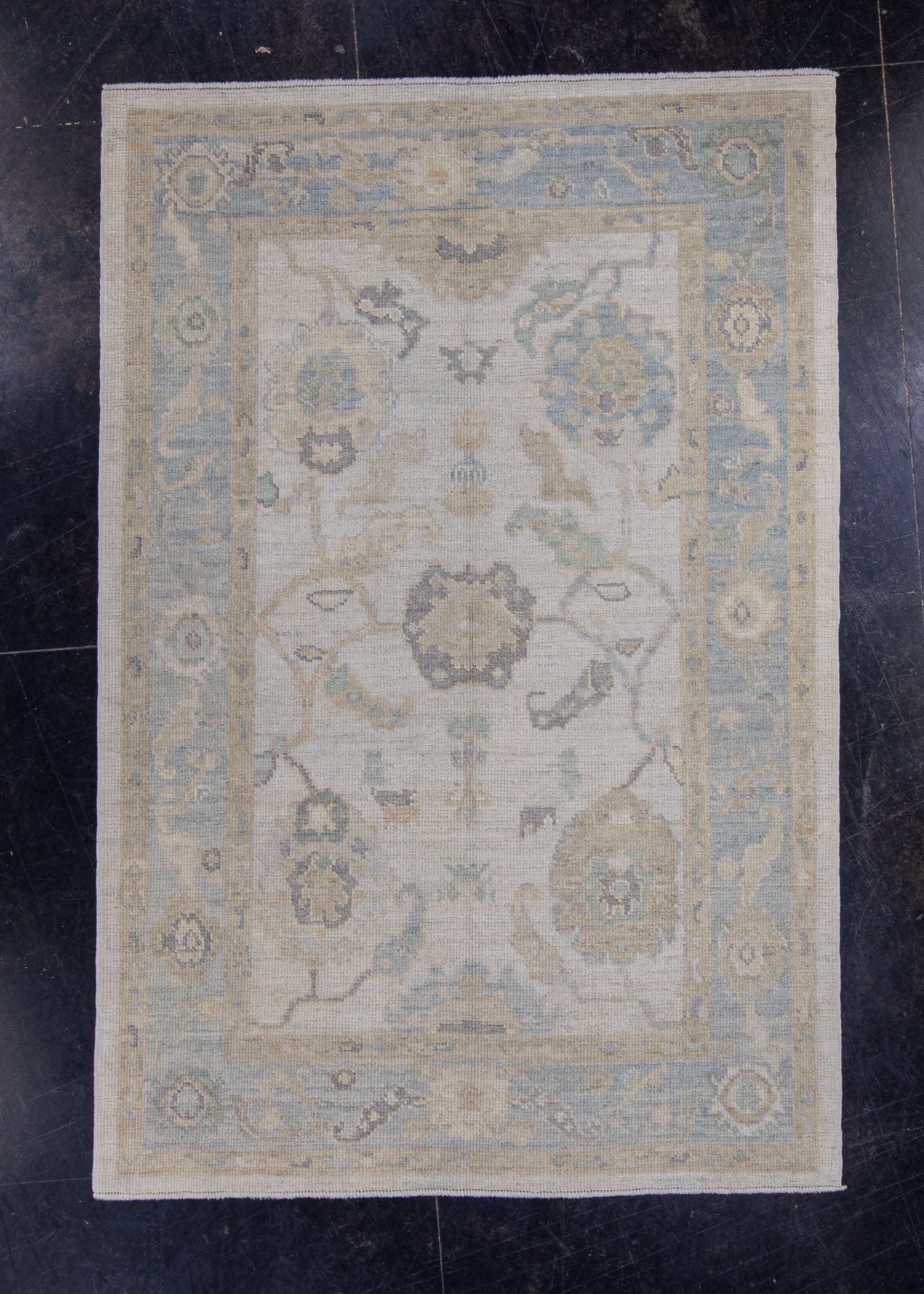 Turkish Oushak Rug 4'2" x 6'3" #16072