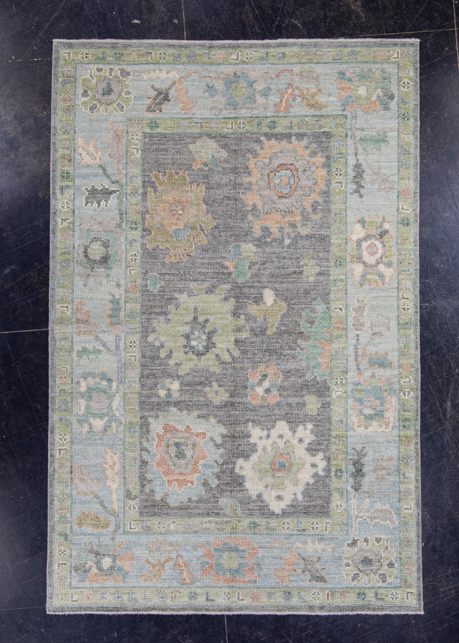 Turkish Oushak Rug 4'1" x 6'3" #16020