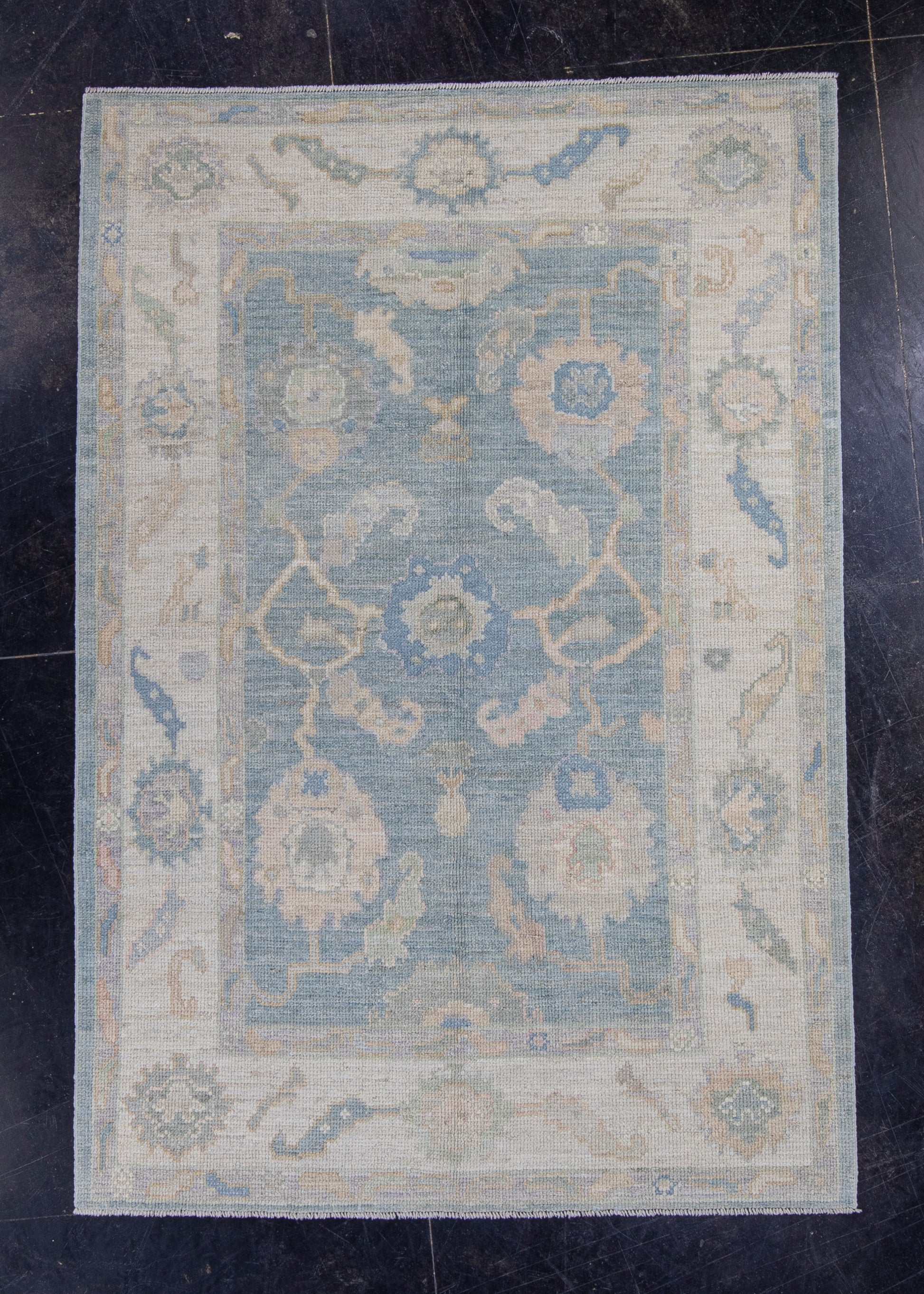 Turkish Oushak Rug 4'2" x 6'1" #16465