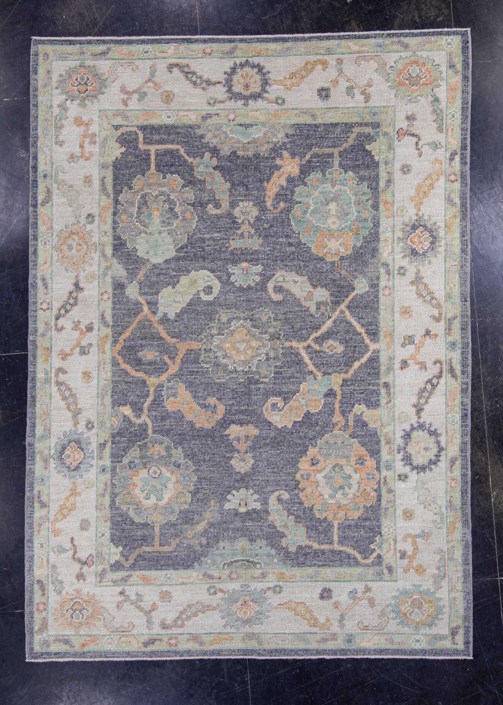 Turkish Oushak Rug 5'2" x 7'3" #16534