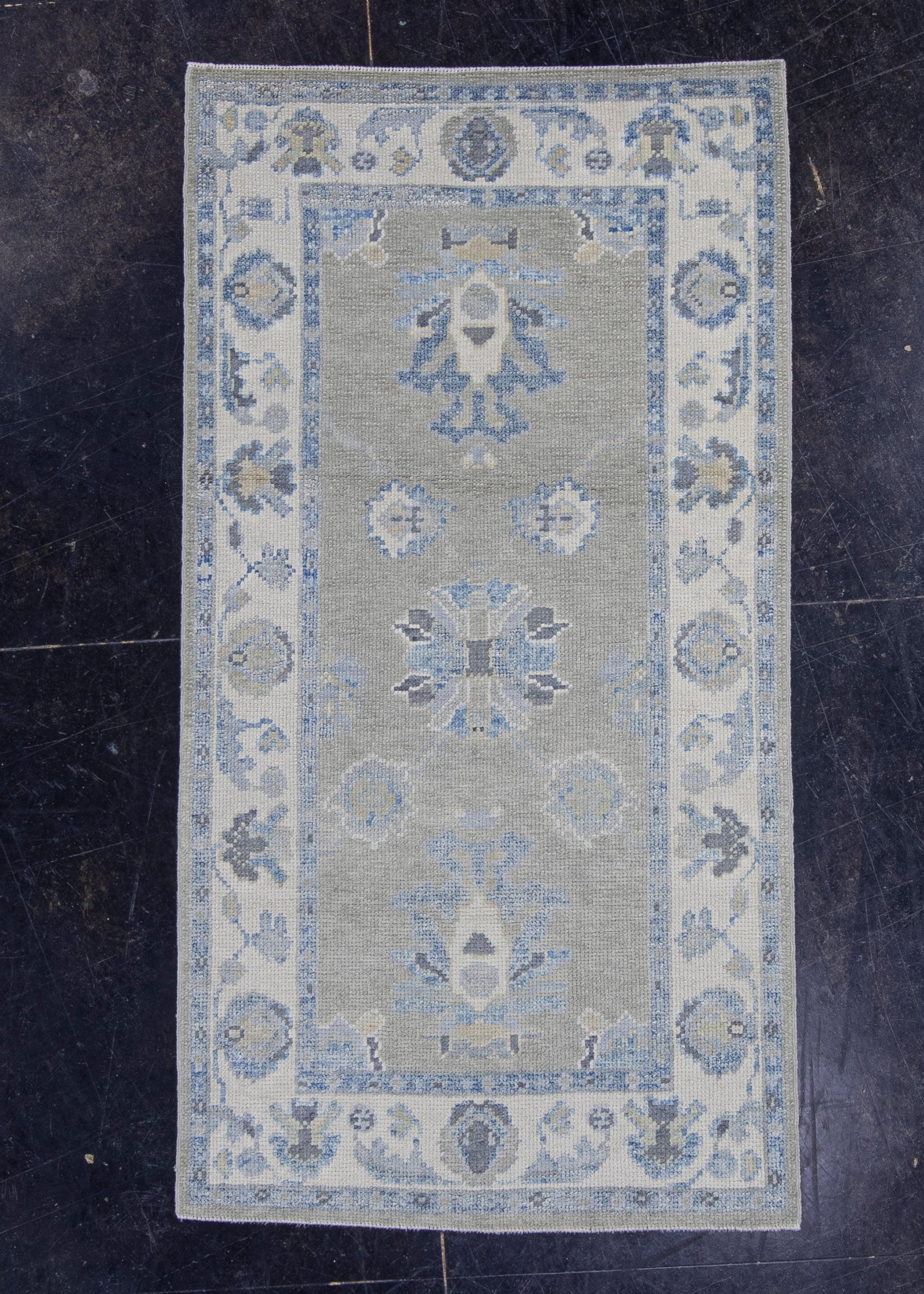 Turkish Oushak Rug 2'10" x 5'4" #16587