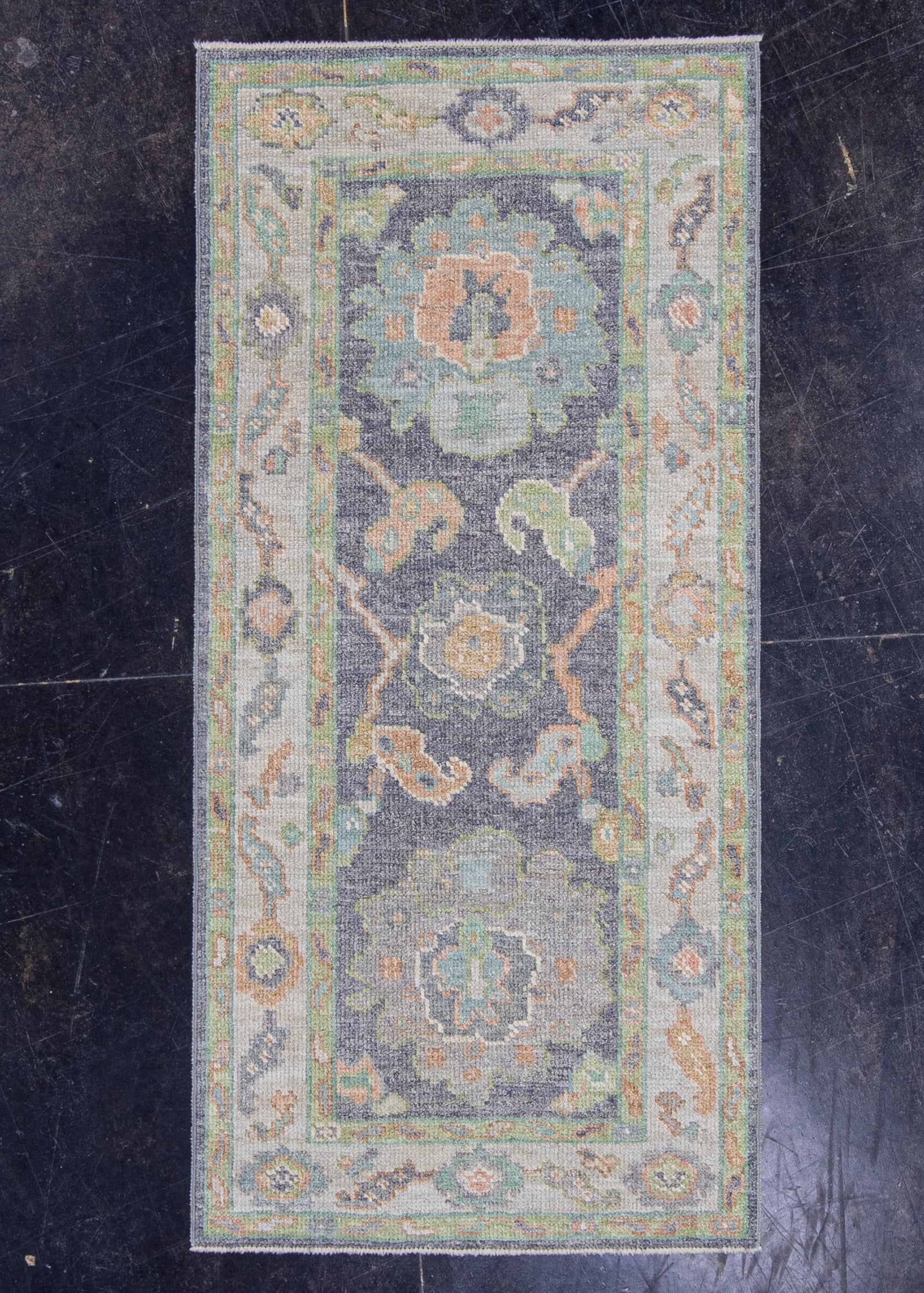 Turkish Oushak Rug 2'4" x 4'11" #16503
