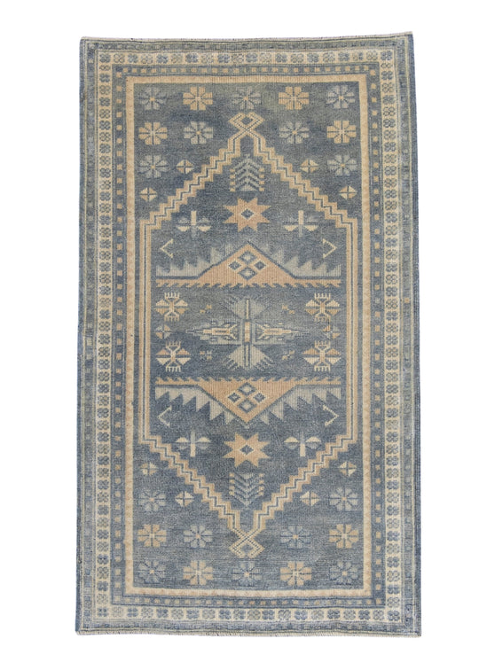 Turkish Vintage Anatolian Rug 2'6" x 4'4" #16846