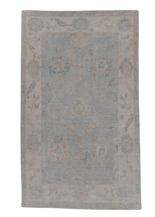 Turkish Oushak Rug 3'10" x 6'4" #16624