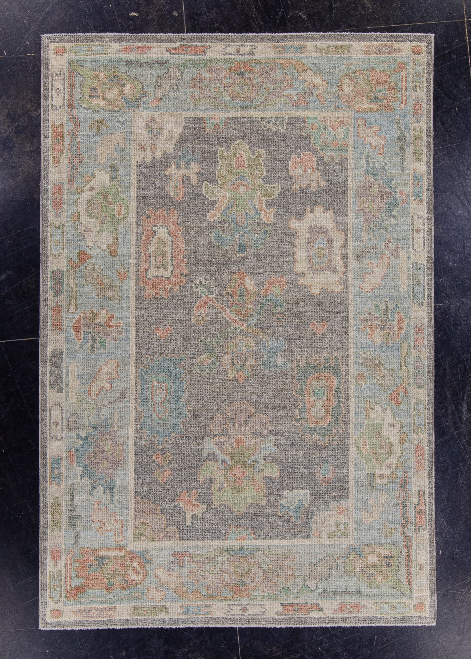 Turkish Oushak Rug 4'2" x 6'2" #16109