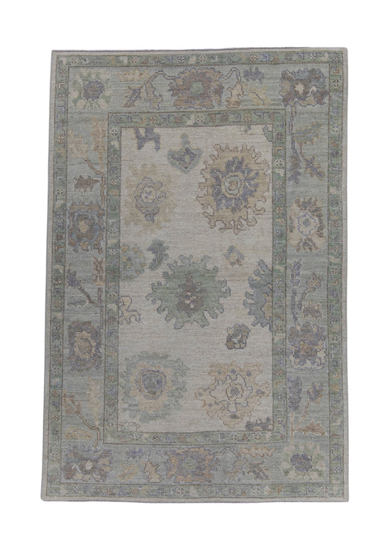 Turkish Oushak Rug 3'11" x 5'11" #16051