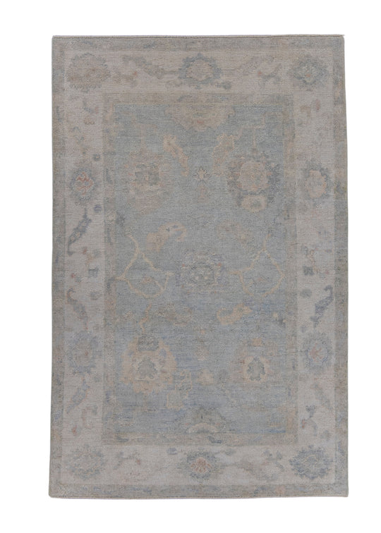 Turkish Oushak Rug 3'11" x 6'1" #16625