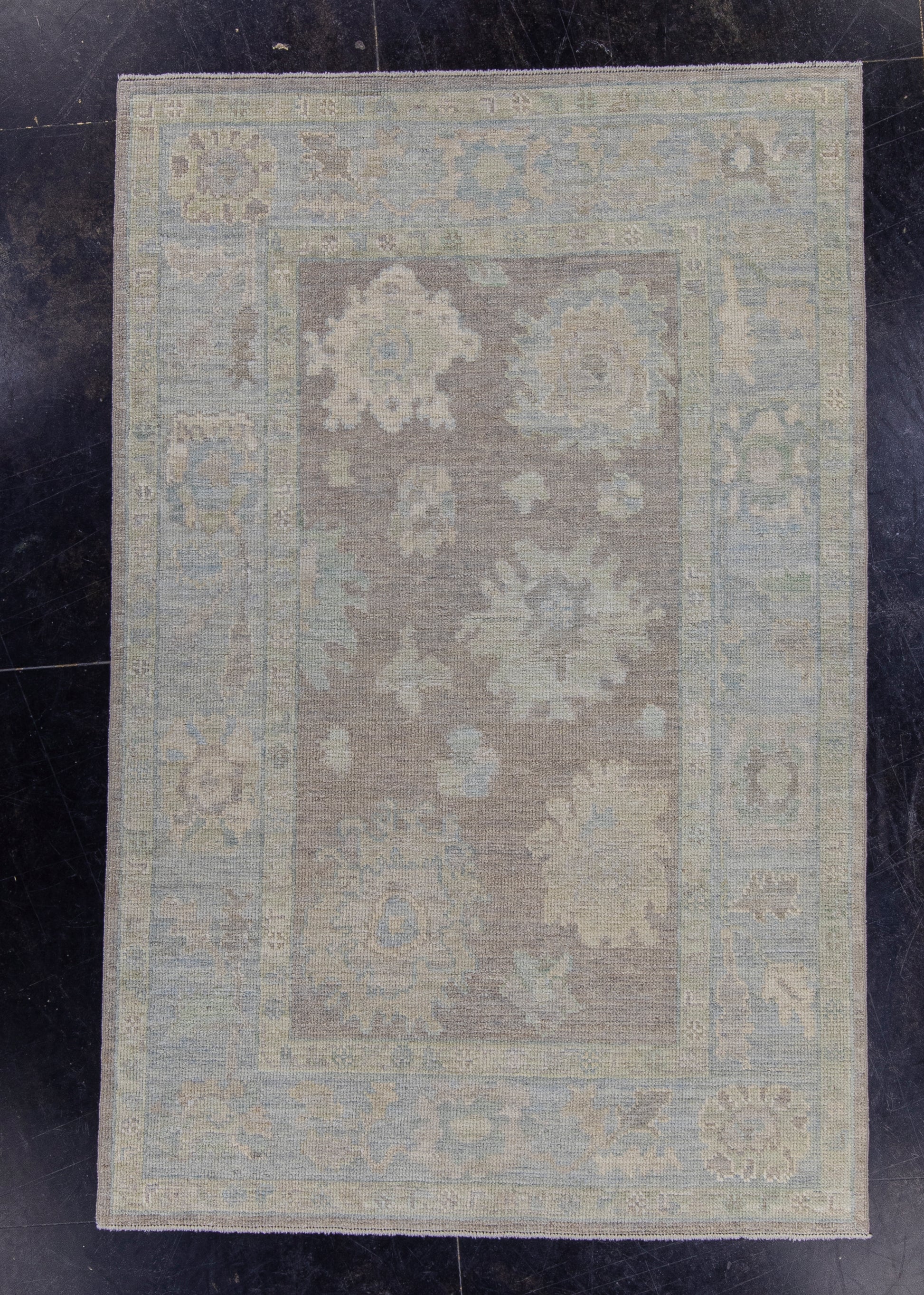 Turkish Oushak Rug 4'2" x 6'3" #16455
