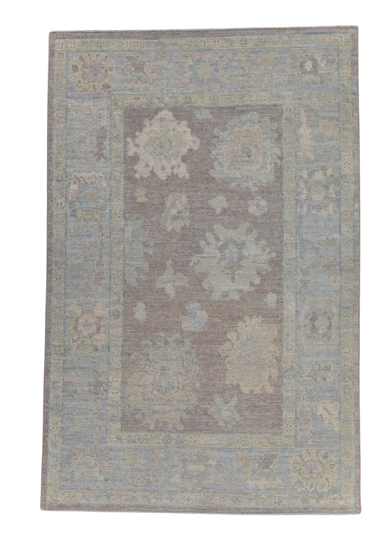 Turkish Oushak Rug 4'2" x 6'3" #16455