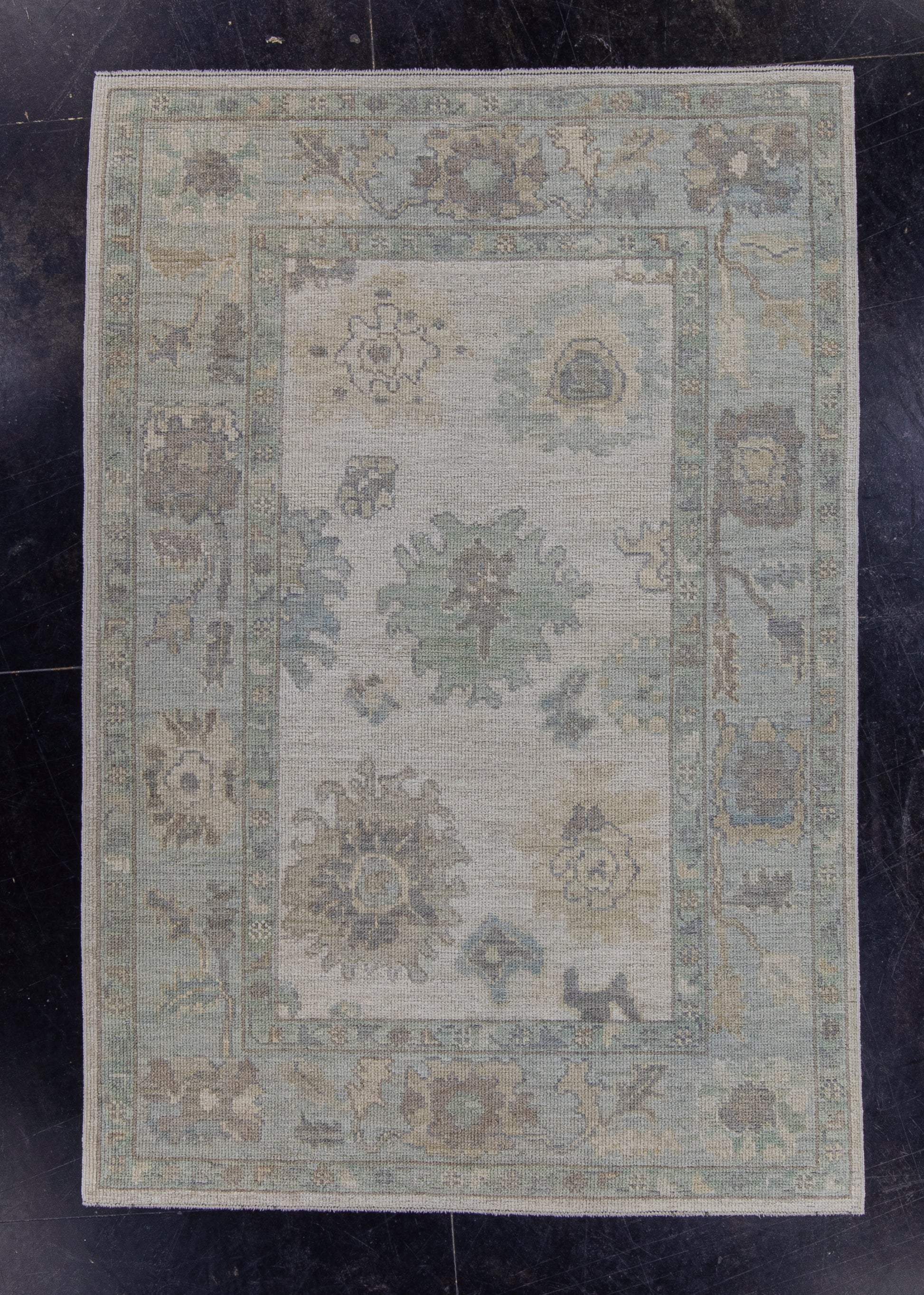 Turkish Oushak Rug 4'3" x 6'2" #16447