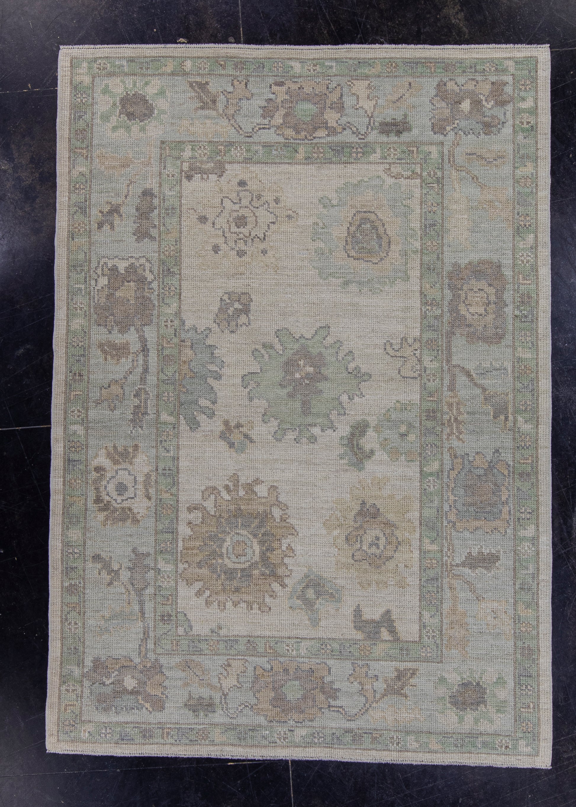 Turkish Oushak Rug 4'4" x 6'2" #16433