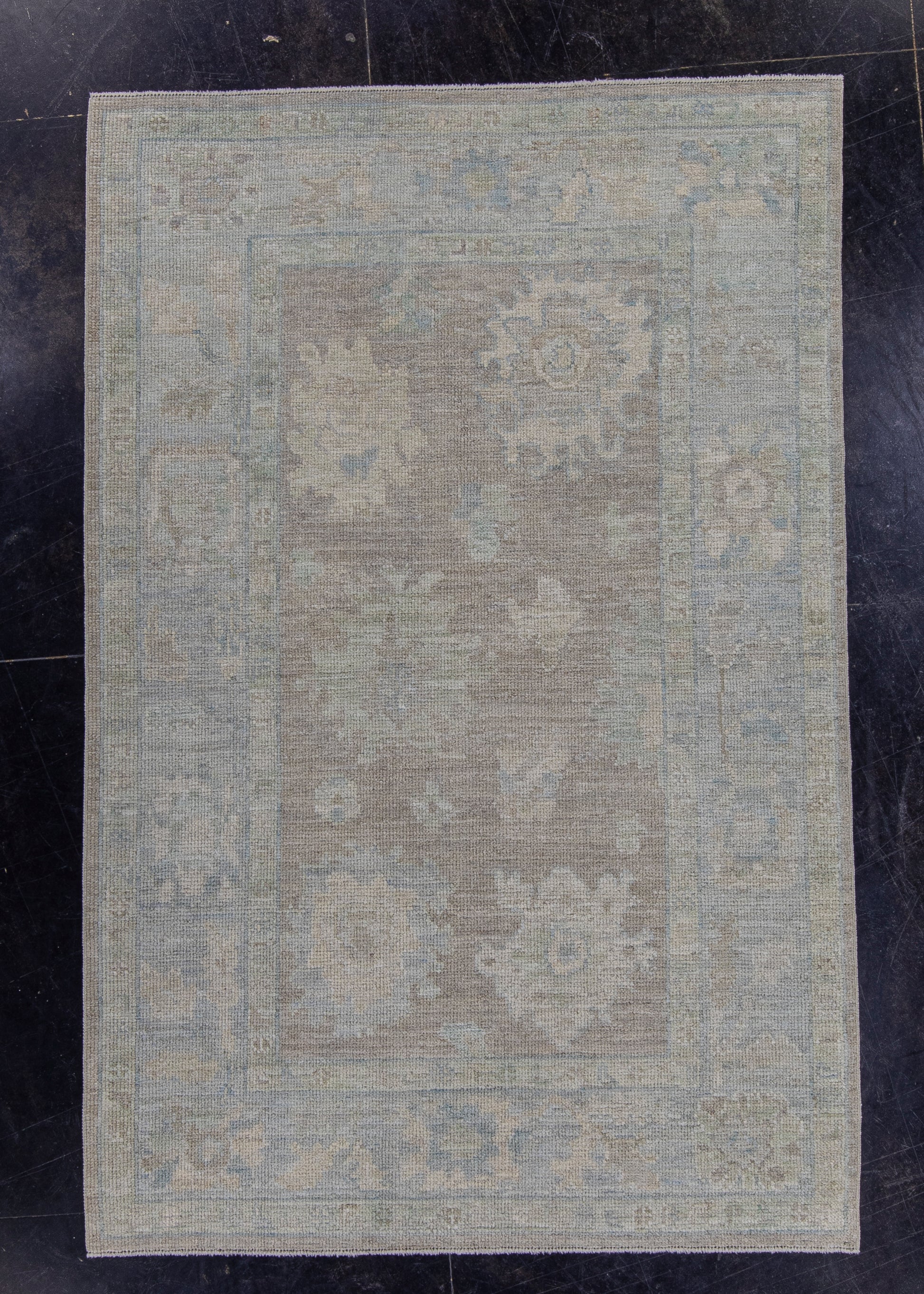 Turkish Oushak Rug 4'2" x 6'3" #16436