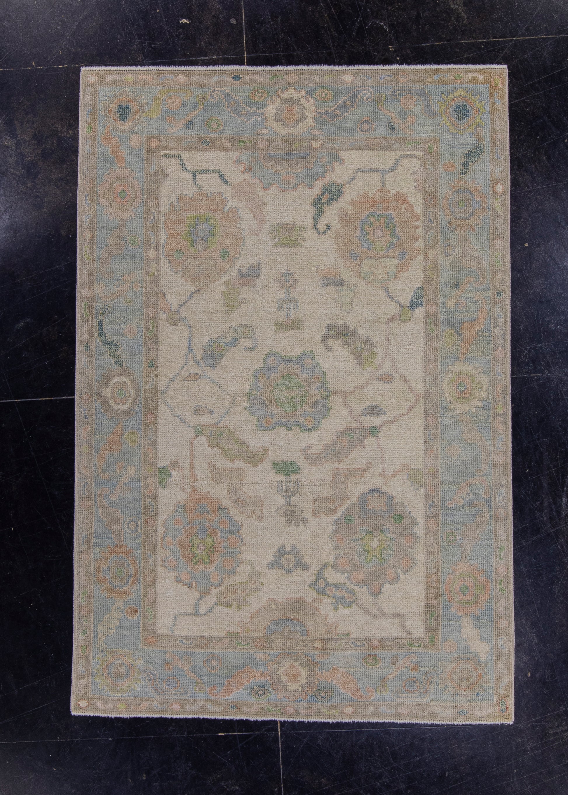 Turkish Oushak Rug 3'10" x 5'9" #16677