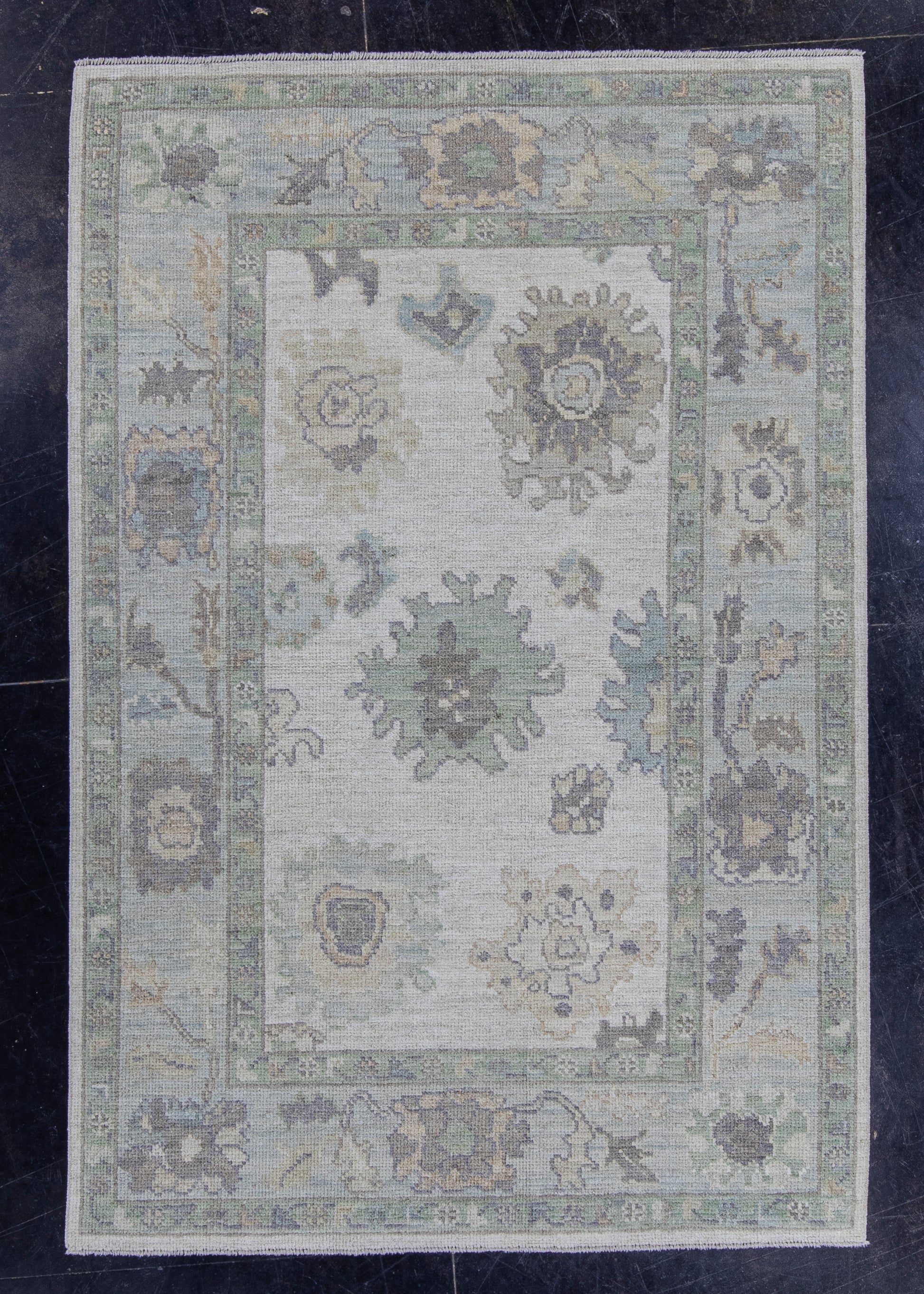 Turkish Oushak Rug 4'1" x 6' #16054