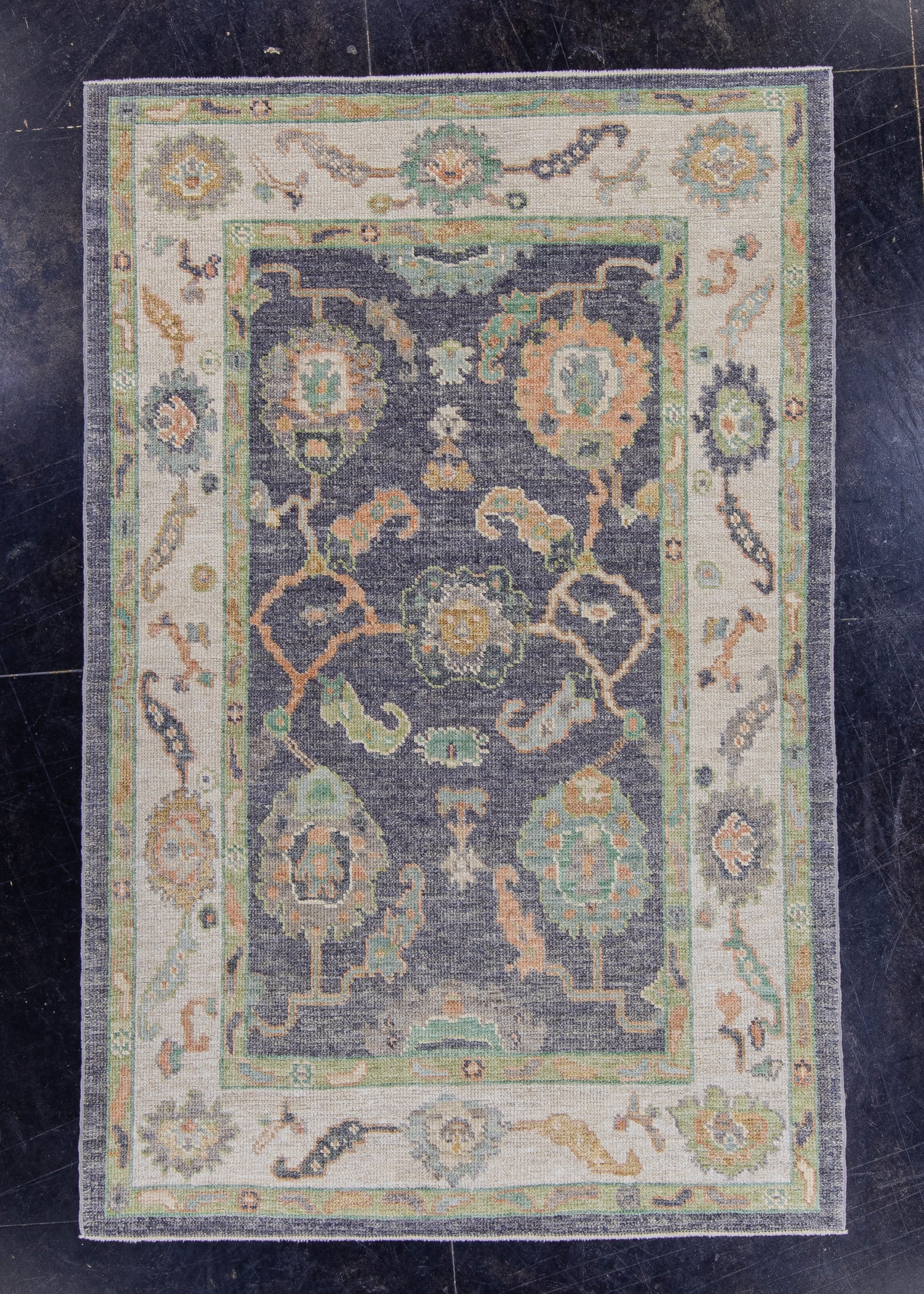 Turkish Oushak Rug 4'2" x 6'4" #16494