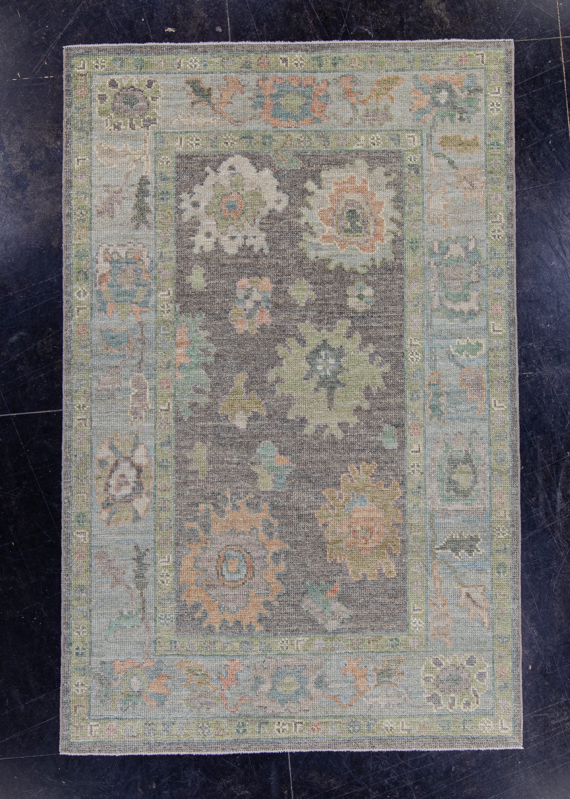 Turkish Oushak Rug 4'1" x 6'3" #16464