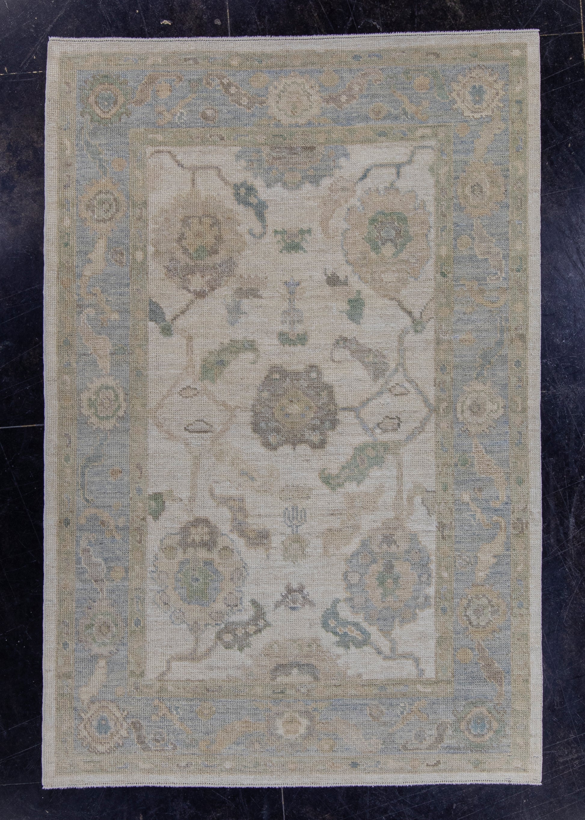 Turkish Oushak Rug 4'2" x 6'3" #16069