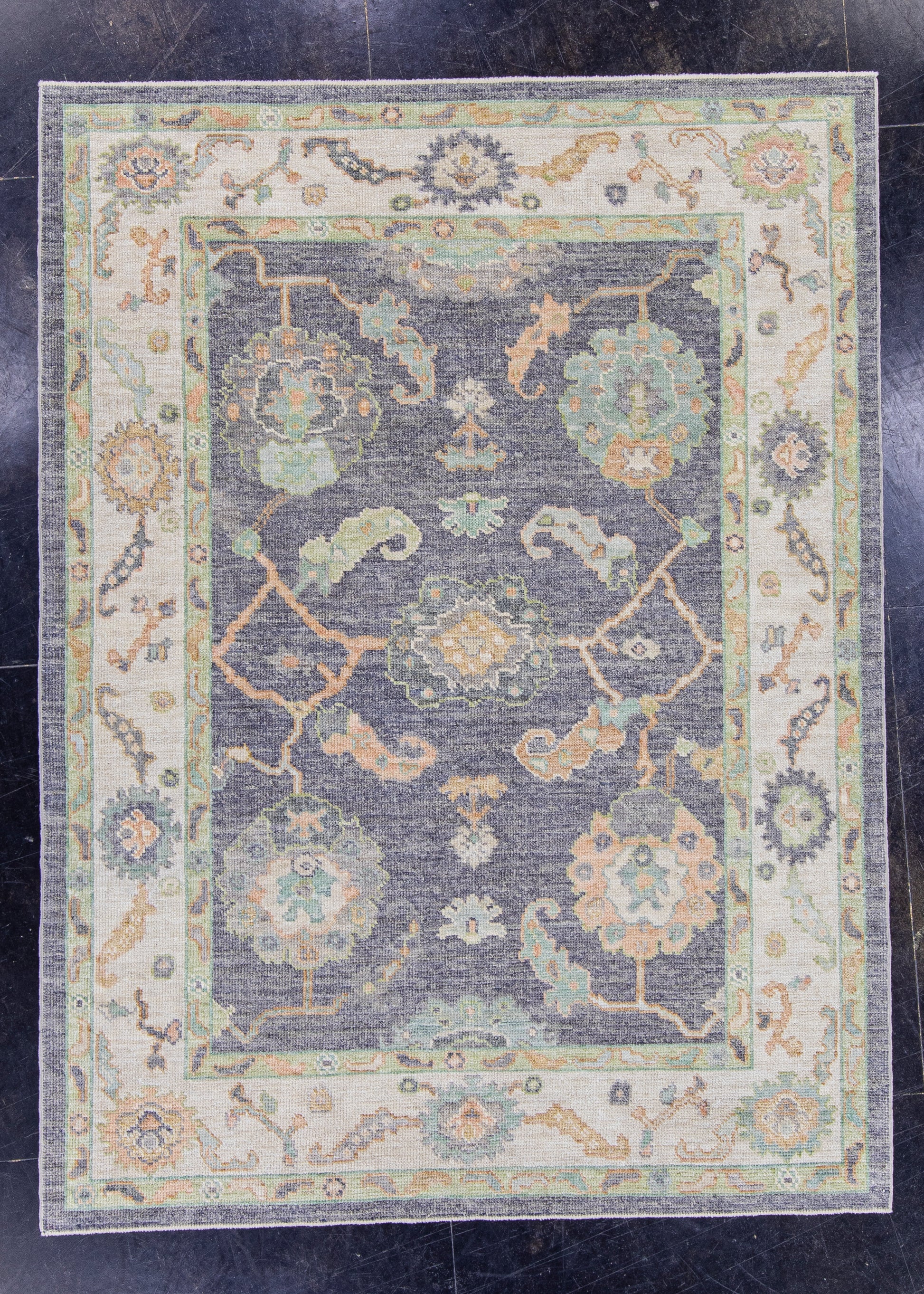 Turkish Oushak Rug 5'3" x 7' #16493