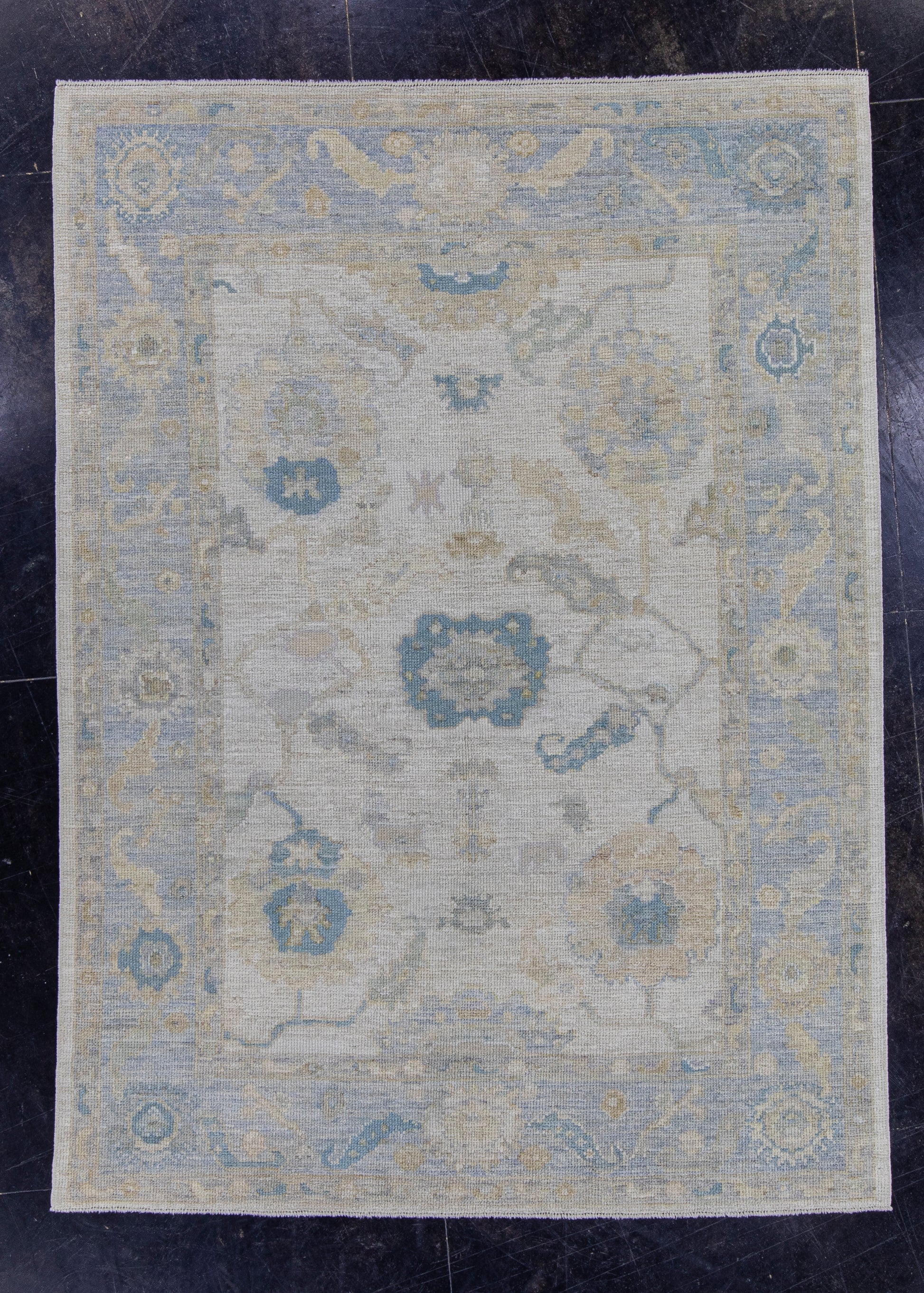 Turkish Oushak Rug 4'11" x 6'8" #16484