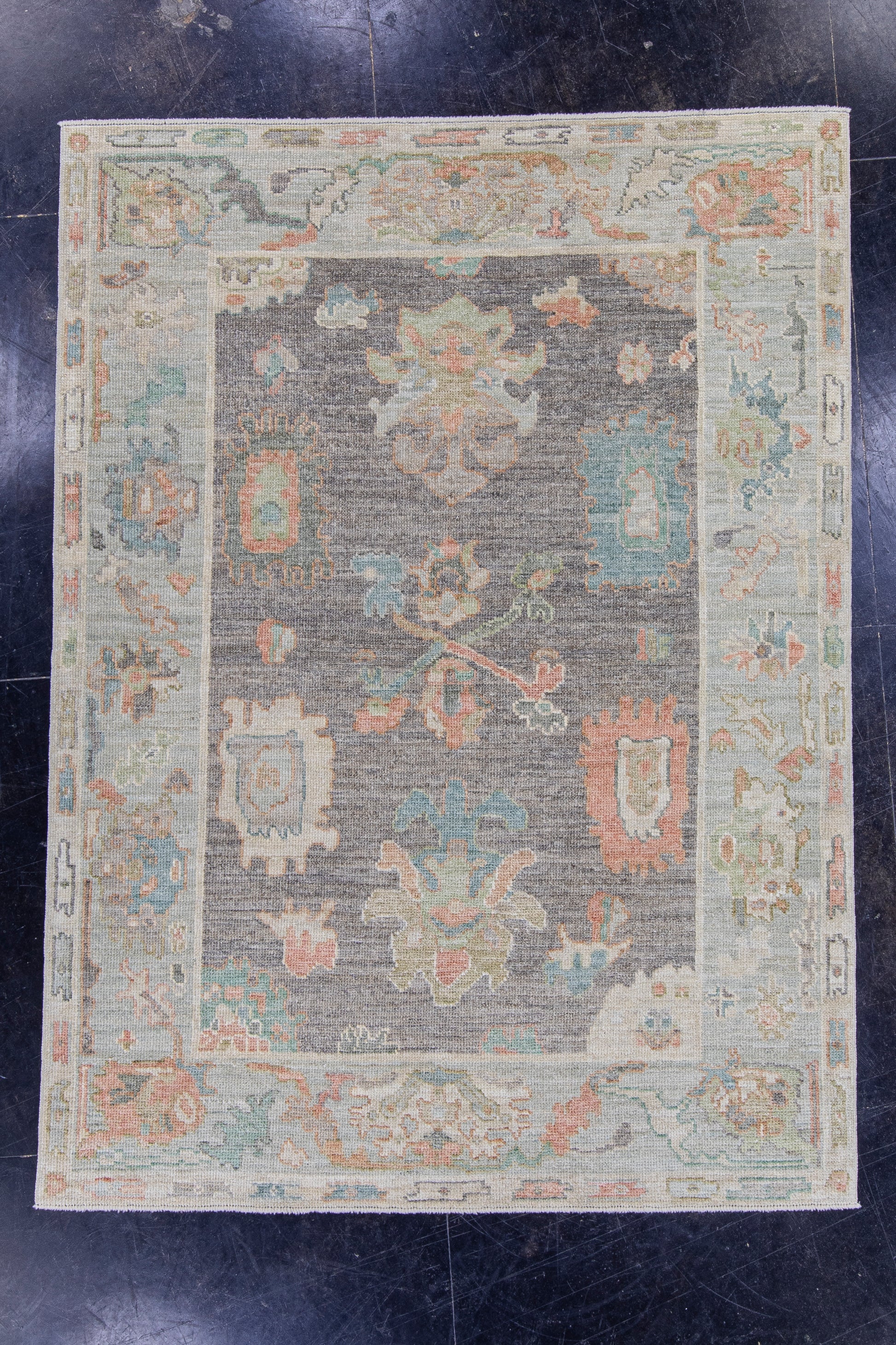 Turkish Oushak Rug 5'1" x 6'11" #16024