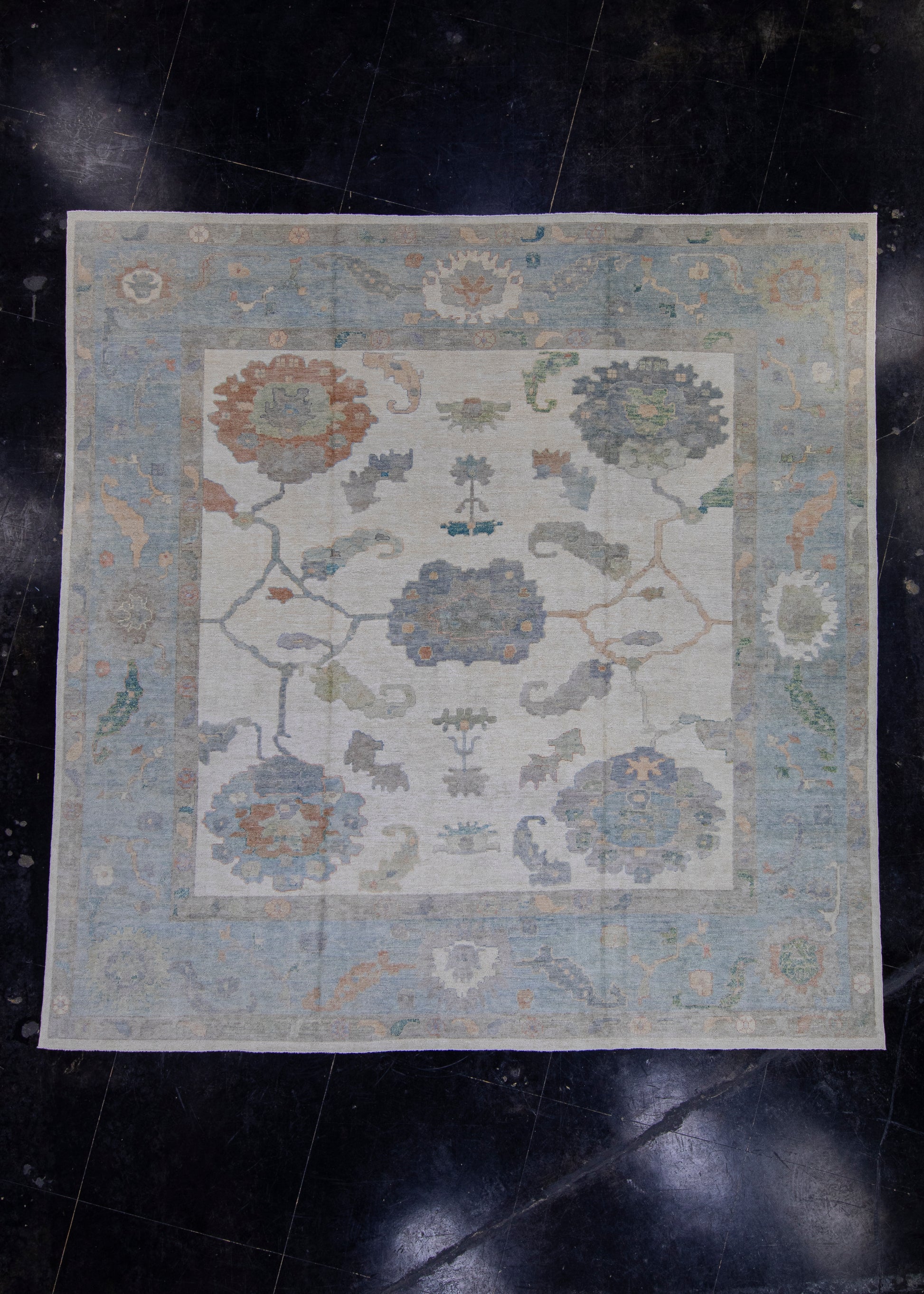 Square Turkish Oushak Rug 11'10" x 12' #16613