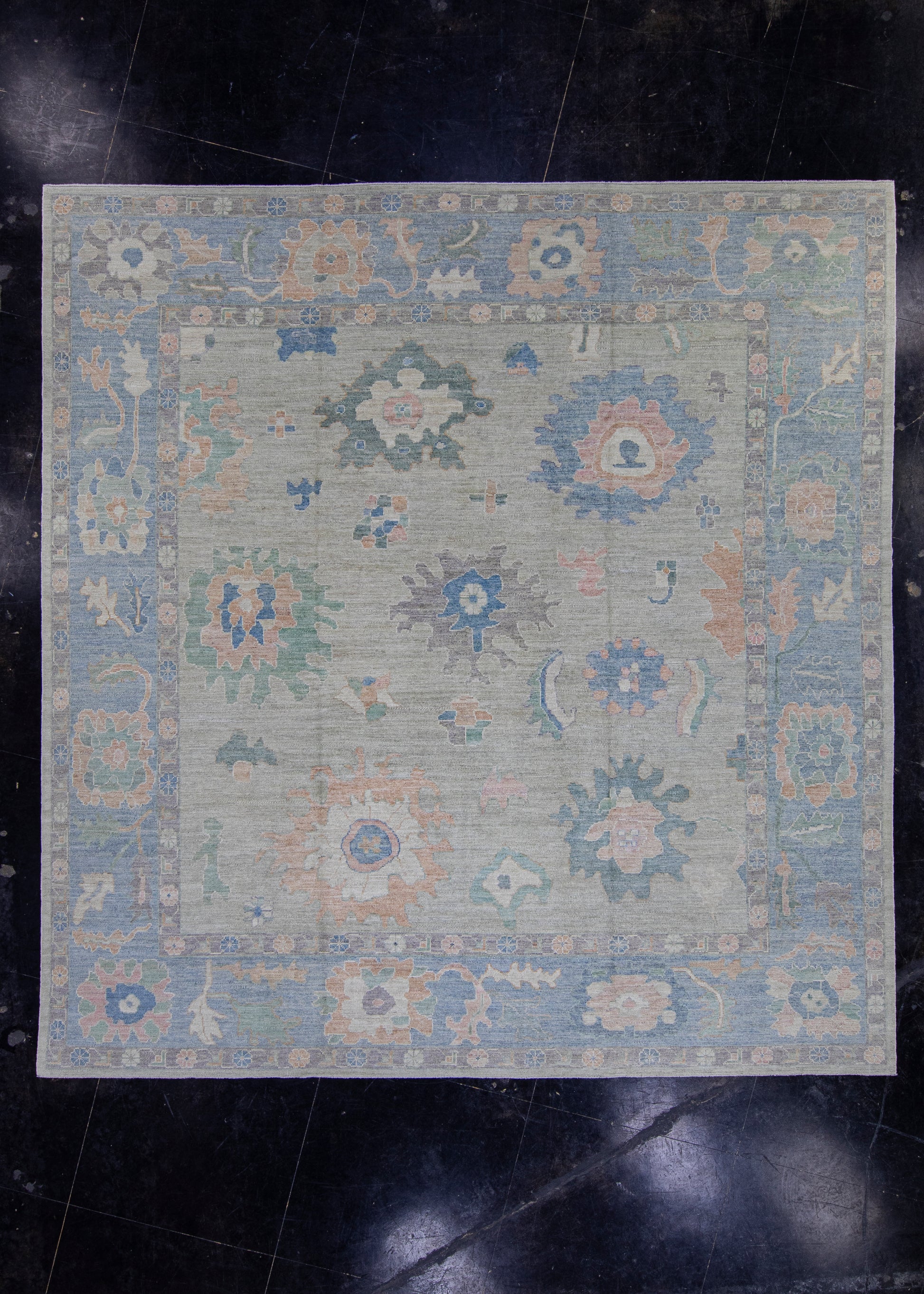 Square Turkish Oushak Rug 12' x 12'7" #16100