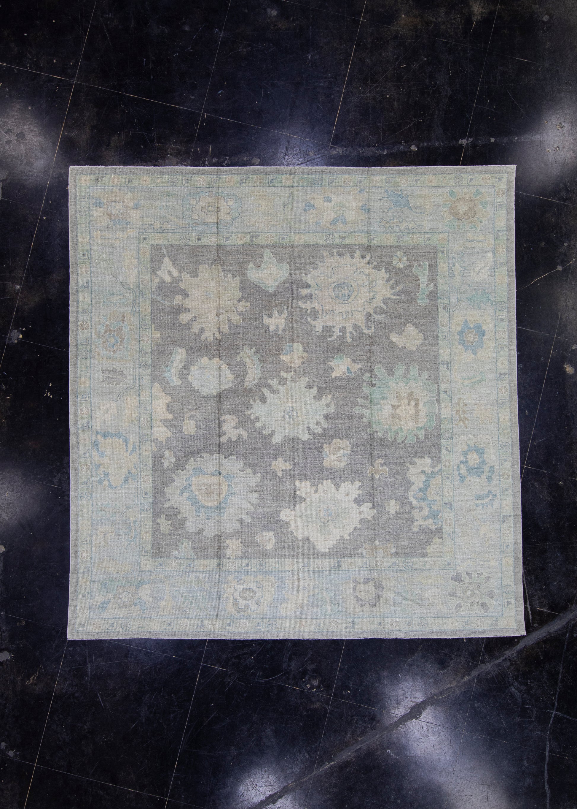 Square Turkish Oushak Rug 10'1" x 10'6" #16452
