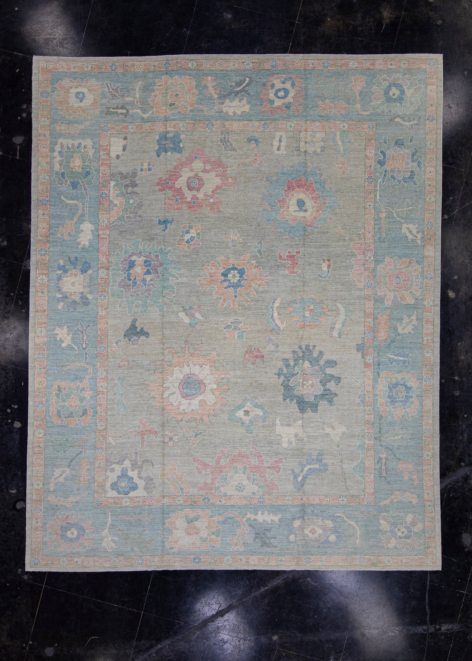 Turkish Oushak Rug 12'2" x 15'1" #16149