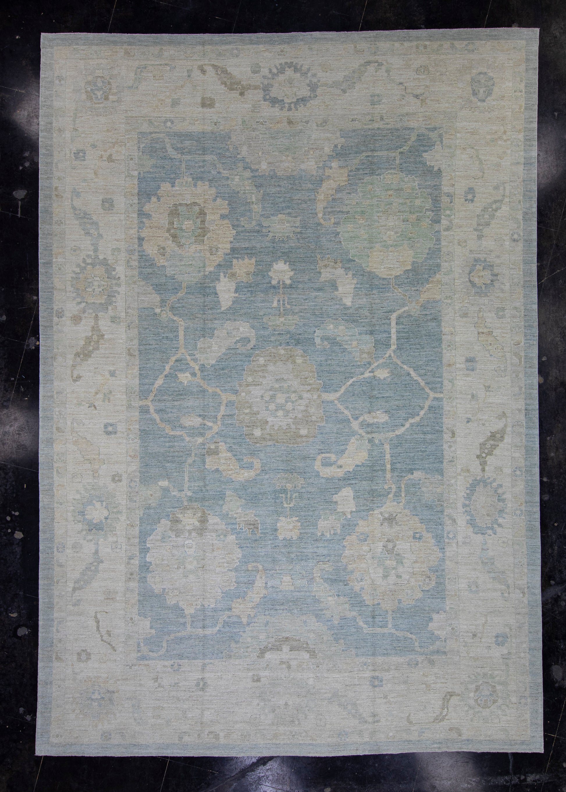 Turkish Oushak Rug 12'4" x 17'6" #16513