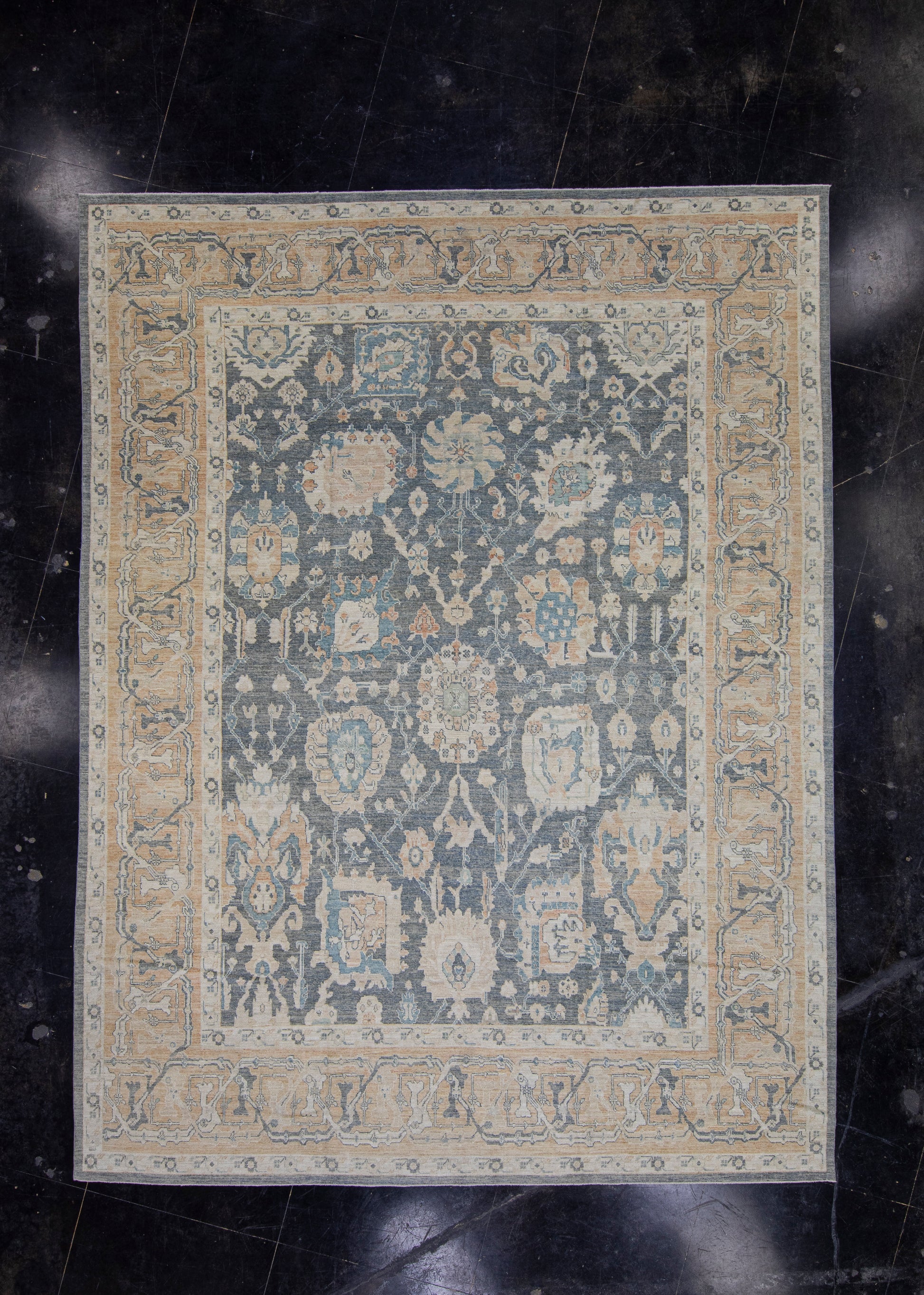 Turkish Antique Look Oushak Rug 11'6" x 15' #16435