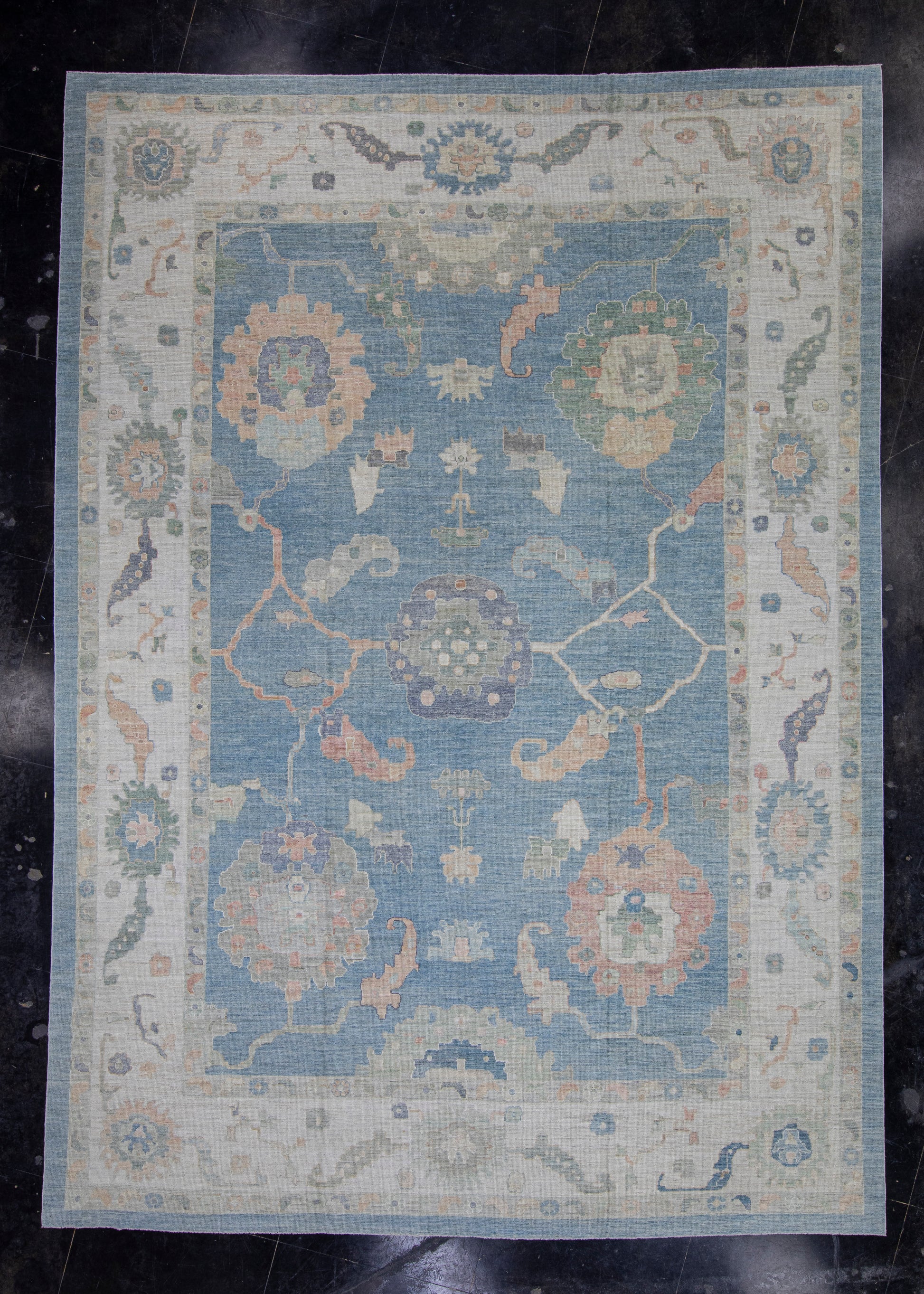 Turkish Oushak Rug 12'7" x 17'6" #16056