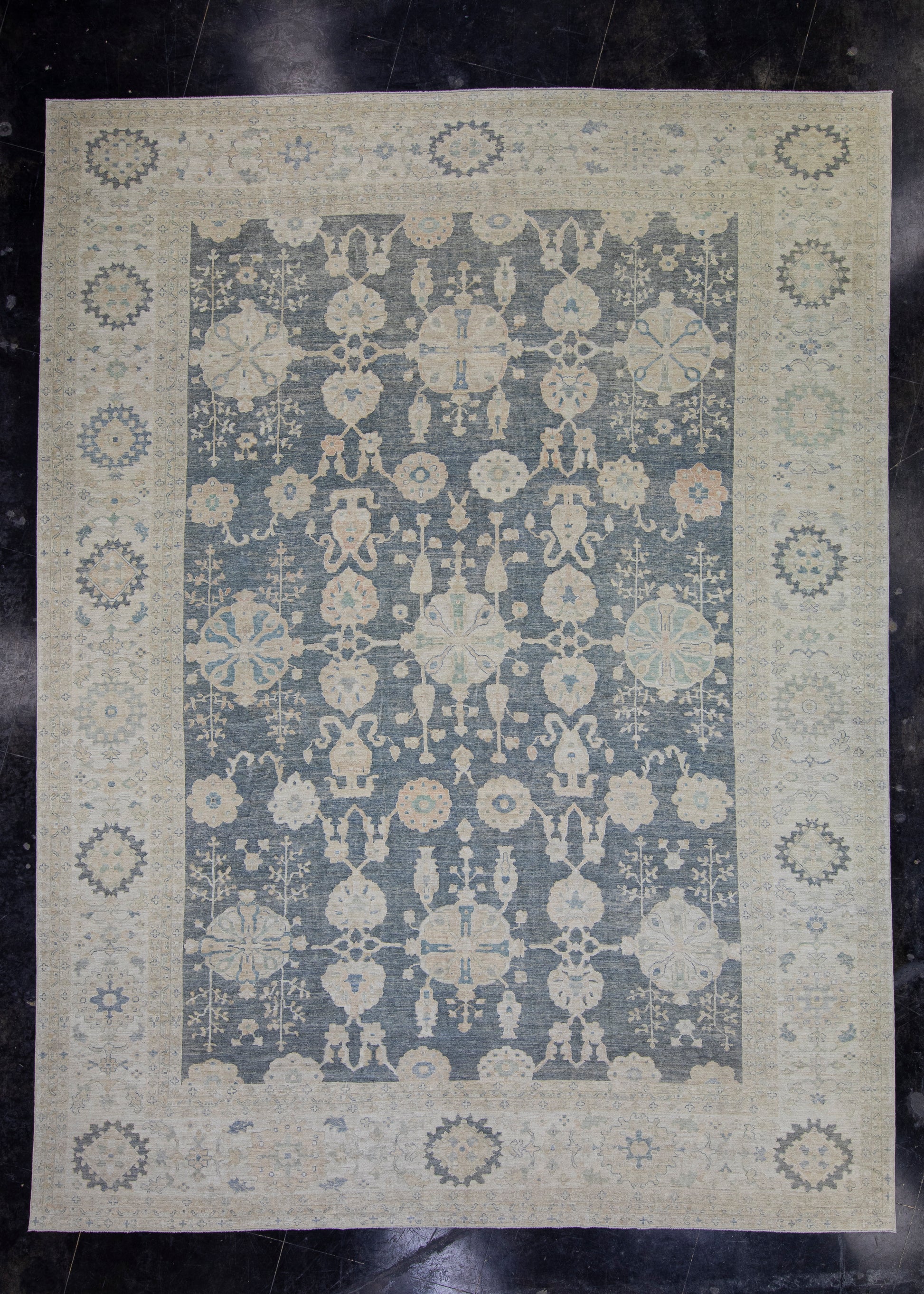 Turkish Antique Look Oushak Rug 12'11" x 17'2" #16526