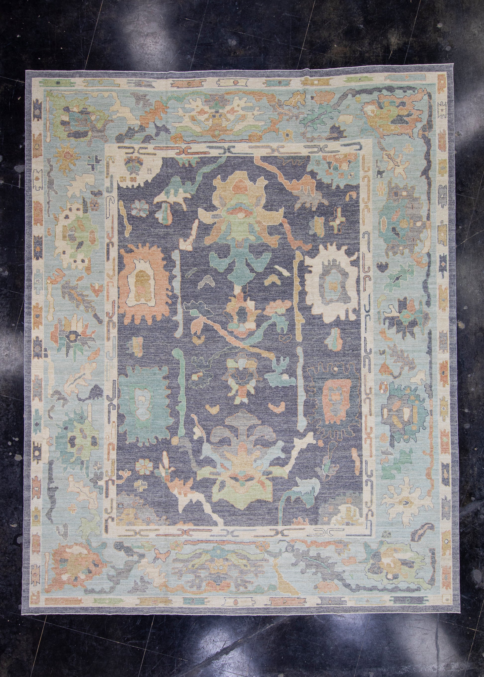 Turkish Oushak Rug 12'6" x 15'9" #16540
