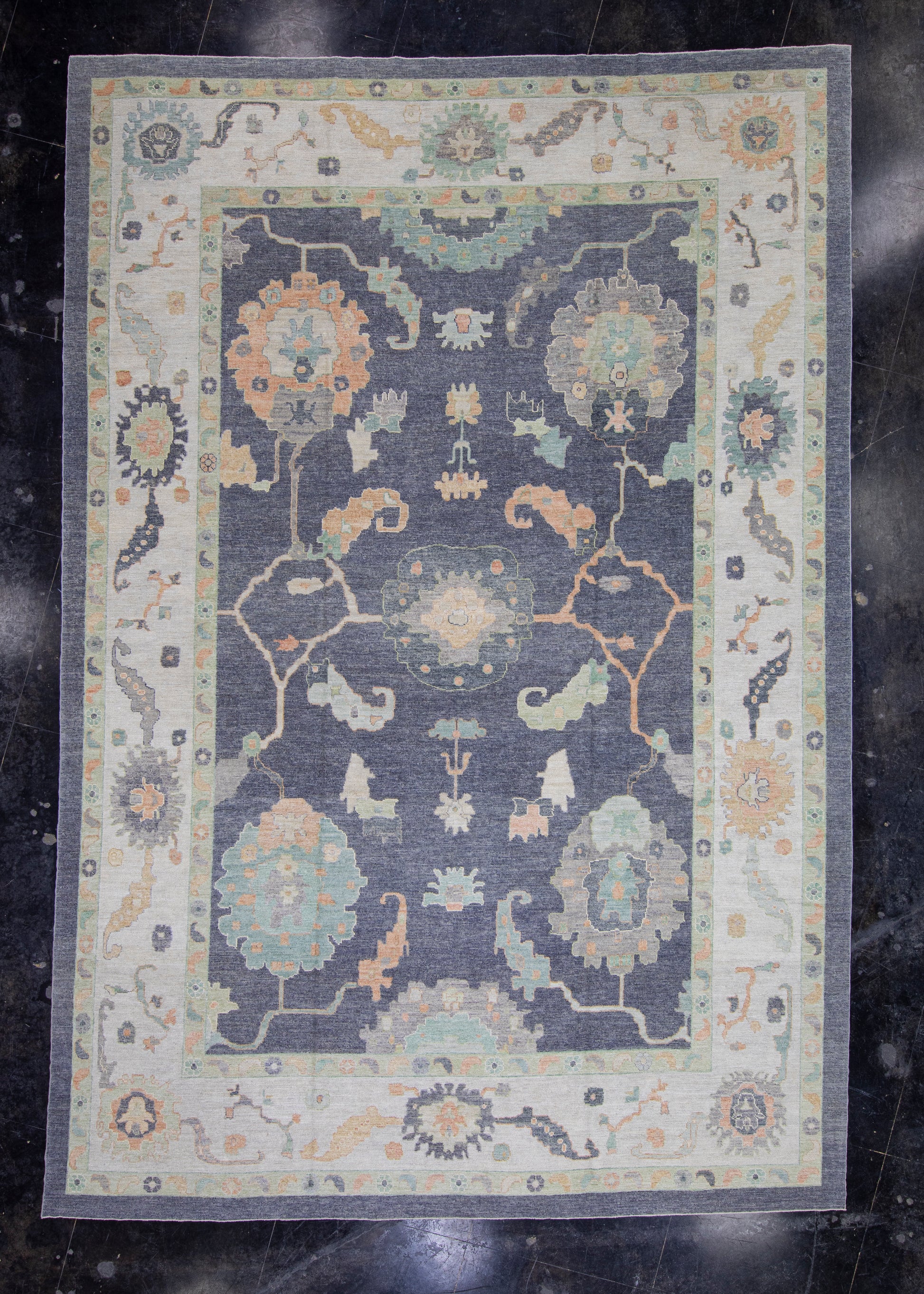Turkish Oushak Rug 12'6" x 18'4" #16548