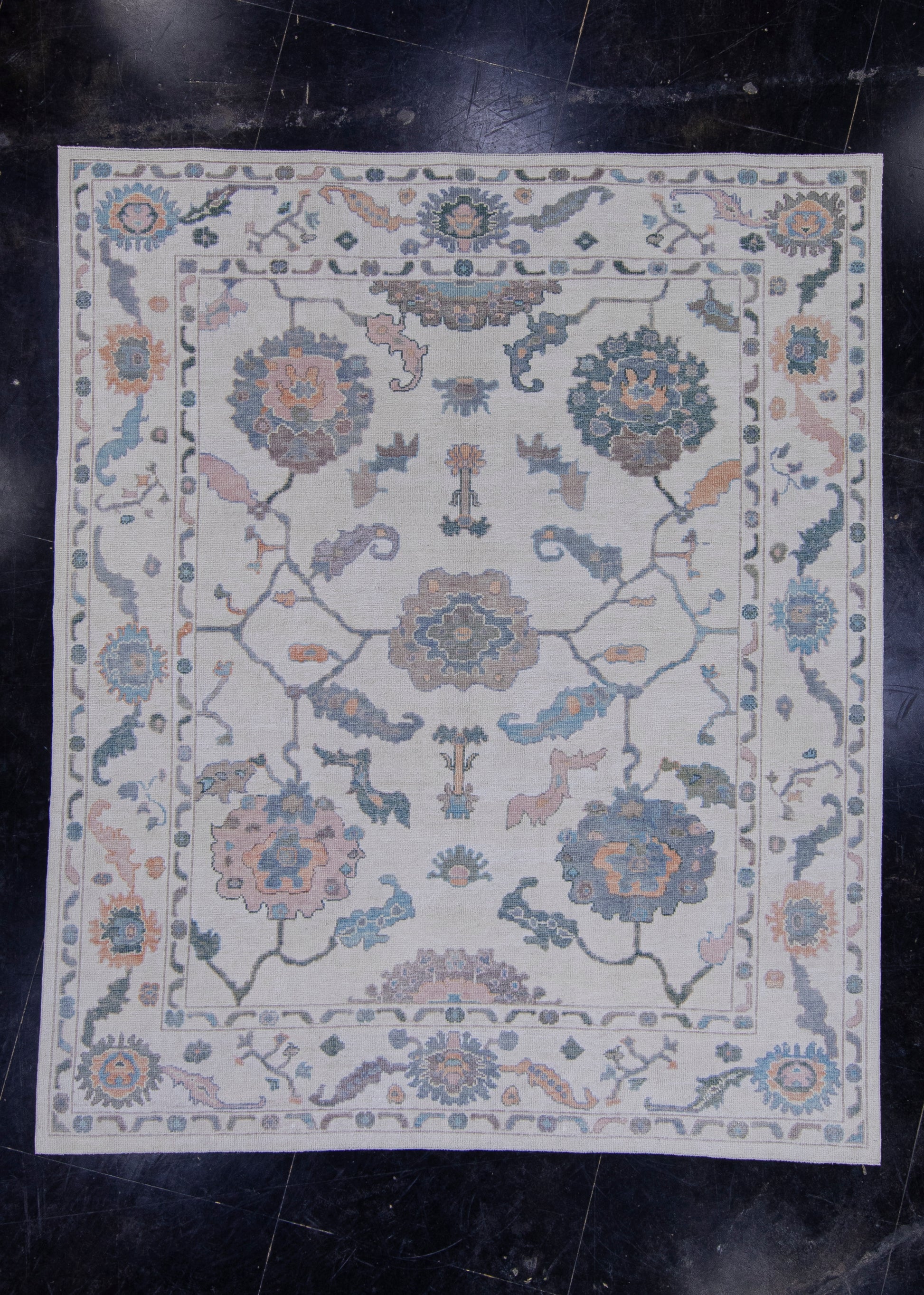 Turkish Oushak Rug 8'6" x 10'2" #16780
