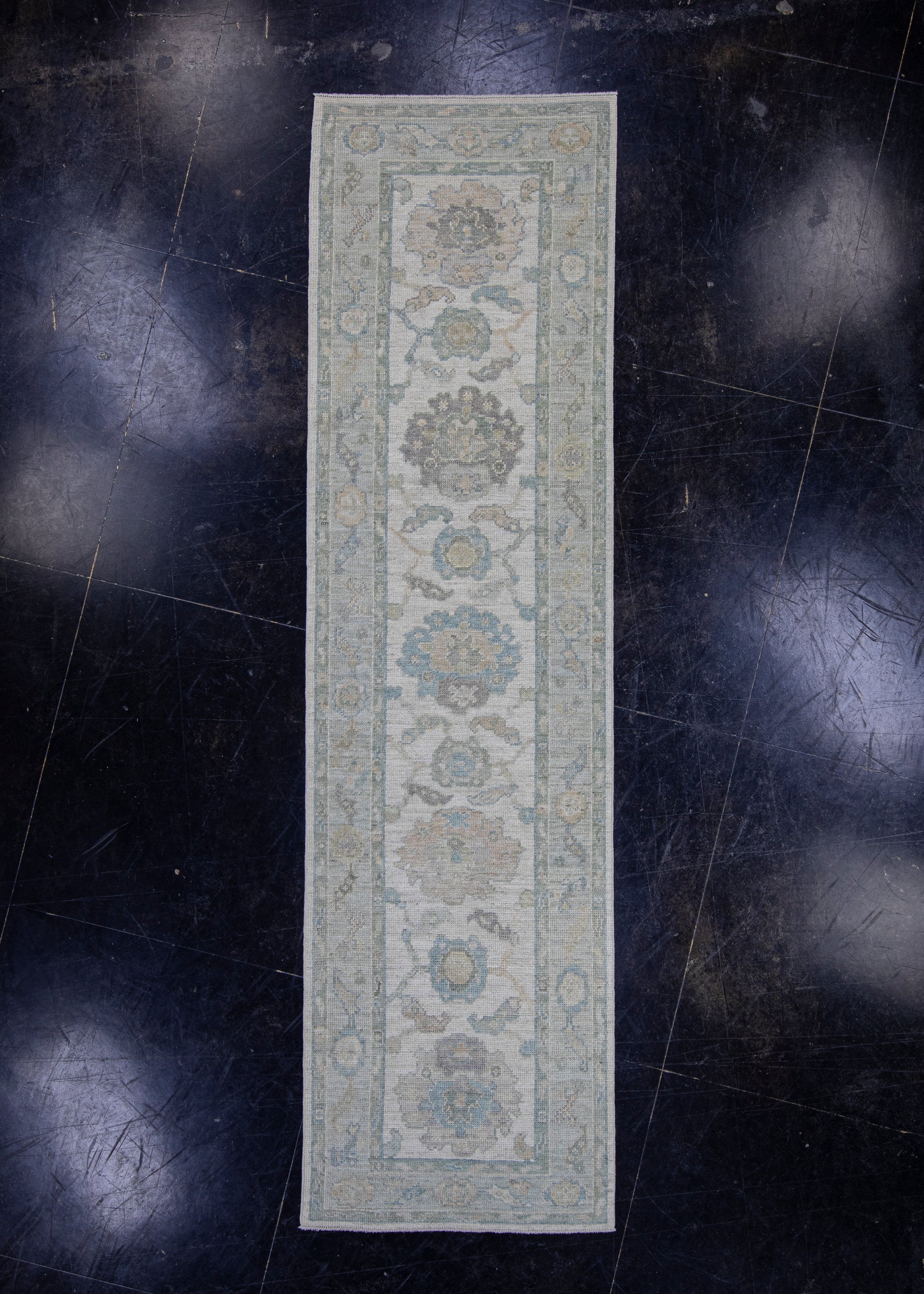 Turkish Oushak Runner Rug 2'9" x 10' #16277