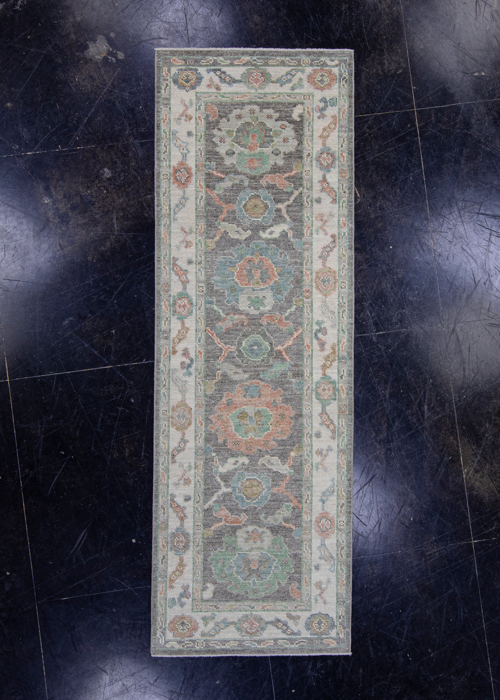 Turkish Oushak Runner Rug 2'9" x 8'3" #16170