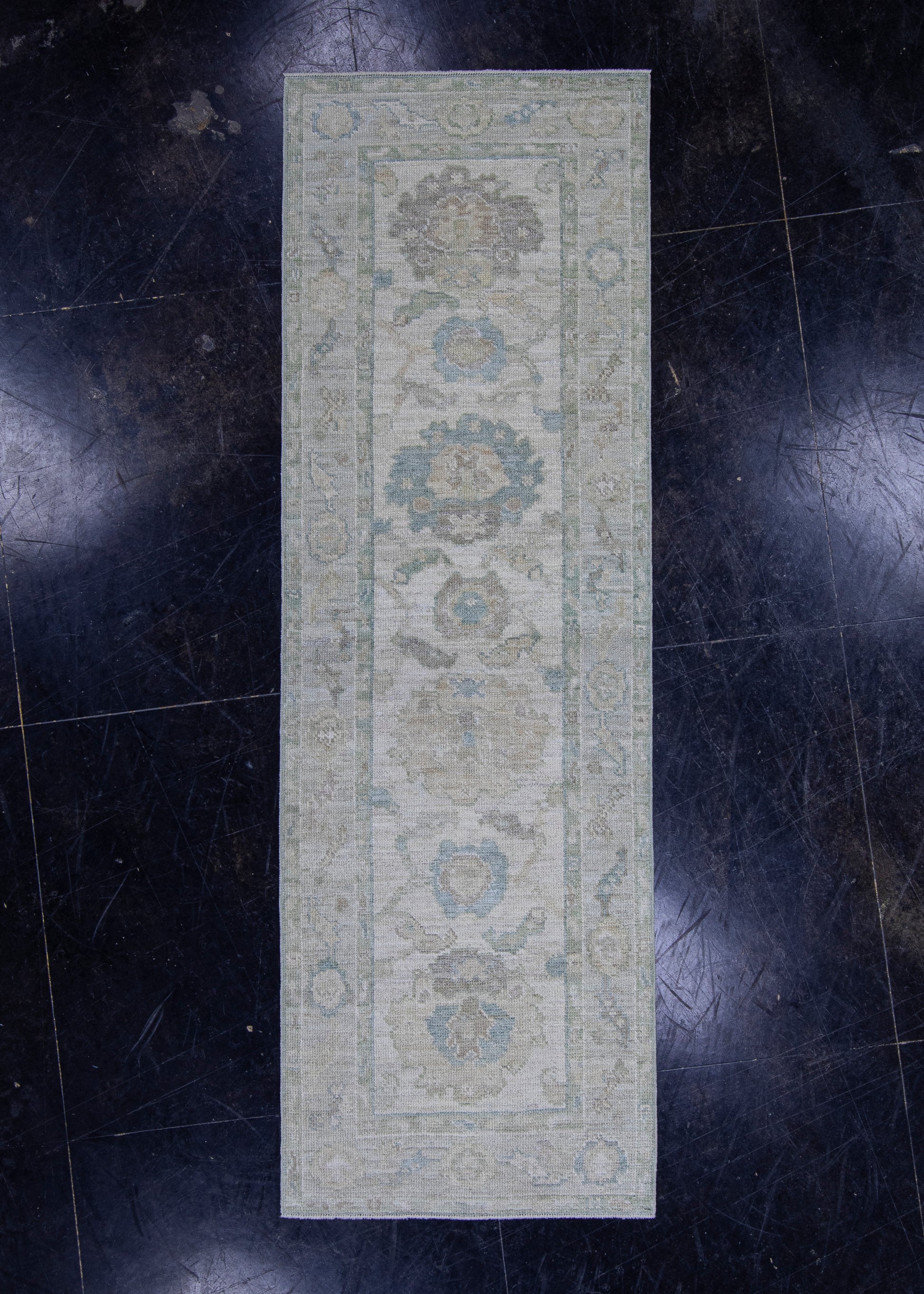 Turkish Oushak Runner Rug 2'8" x 8'4" #16404