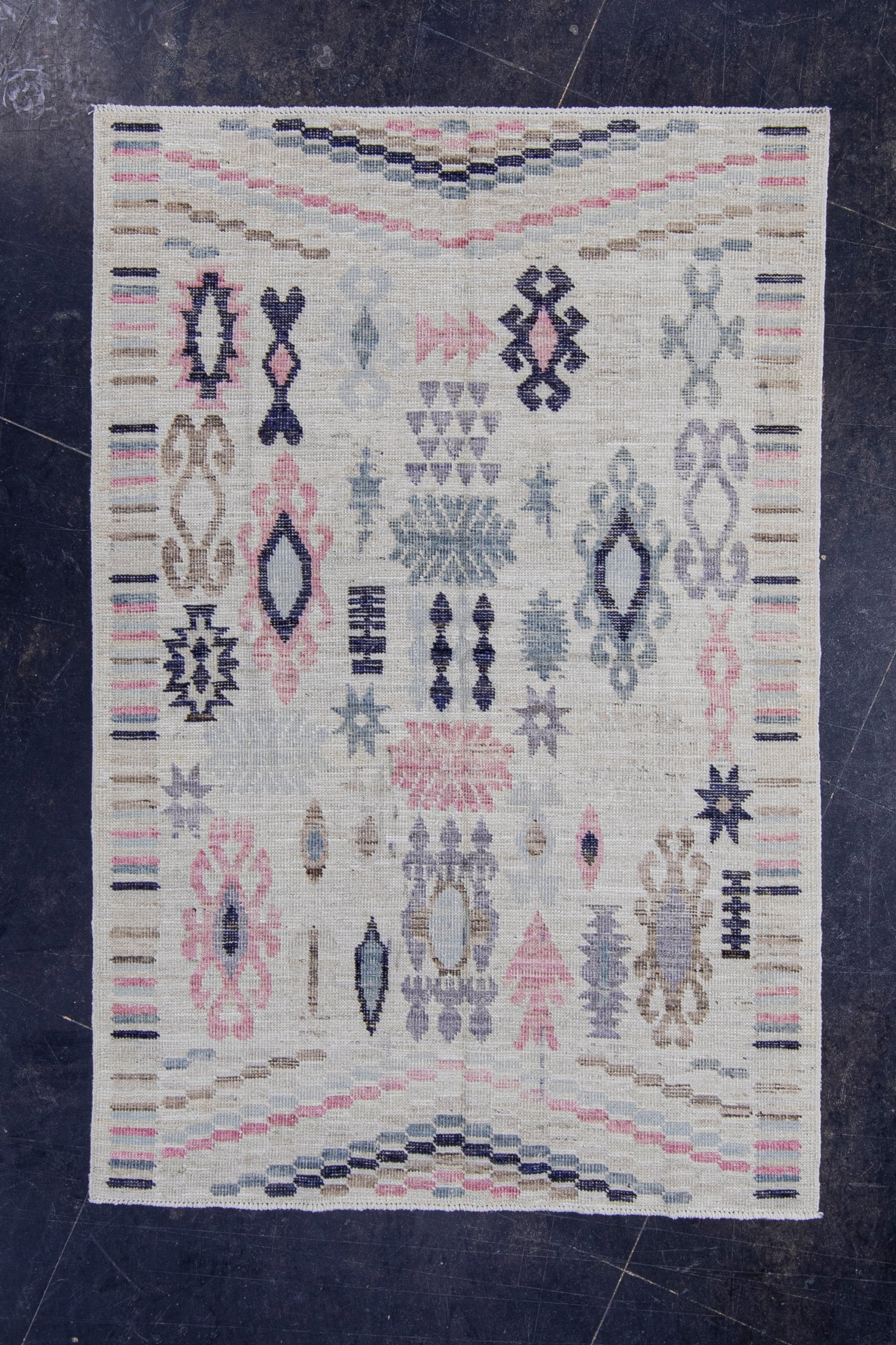 Turkish Oushak Rug 4'2" x 6'3" #16999