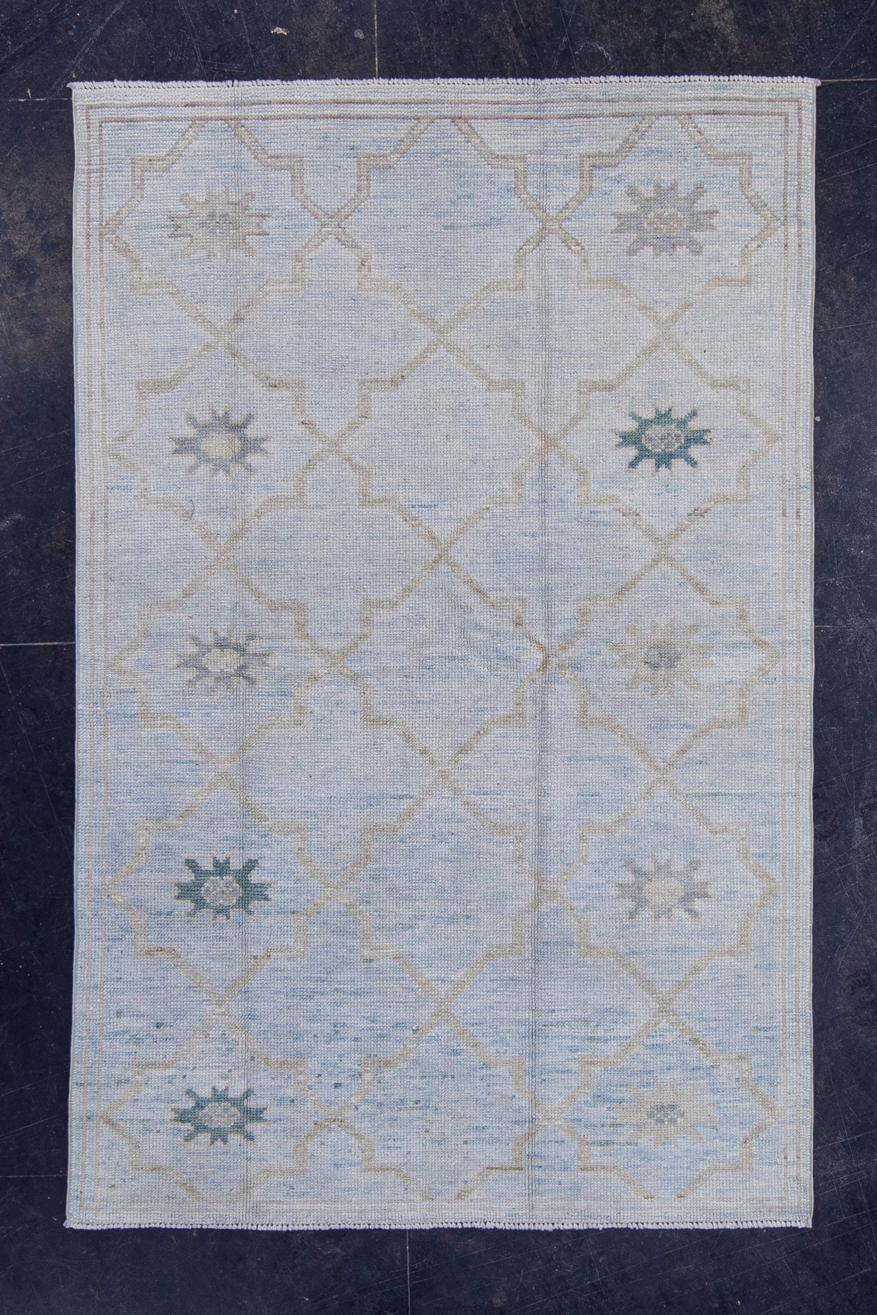 Turkish Oushak Rug 4'2" x 6'5" #16978