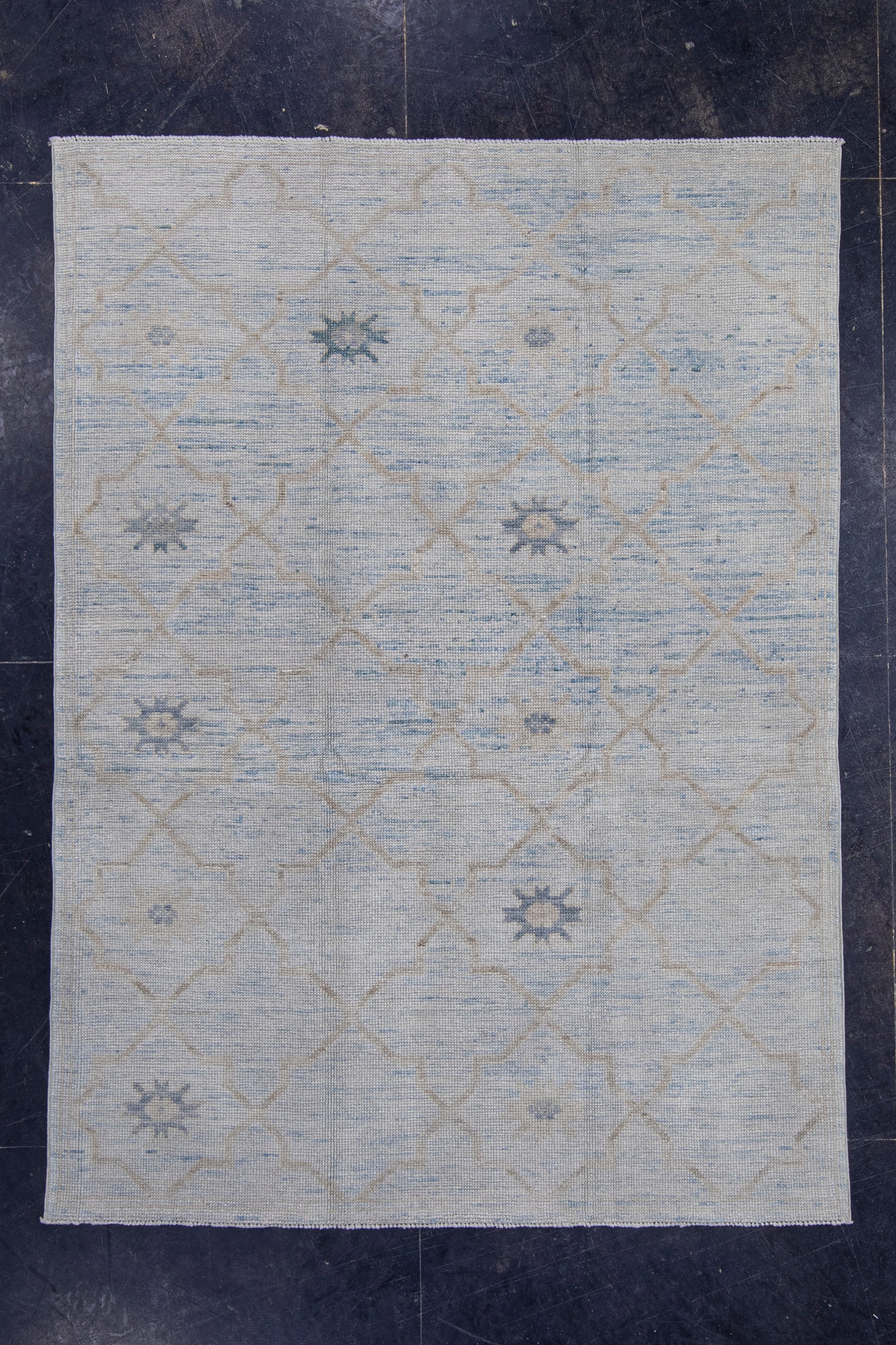 Turkish Oushak Rug 4'11" x 6'9" #16976