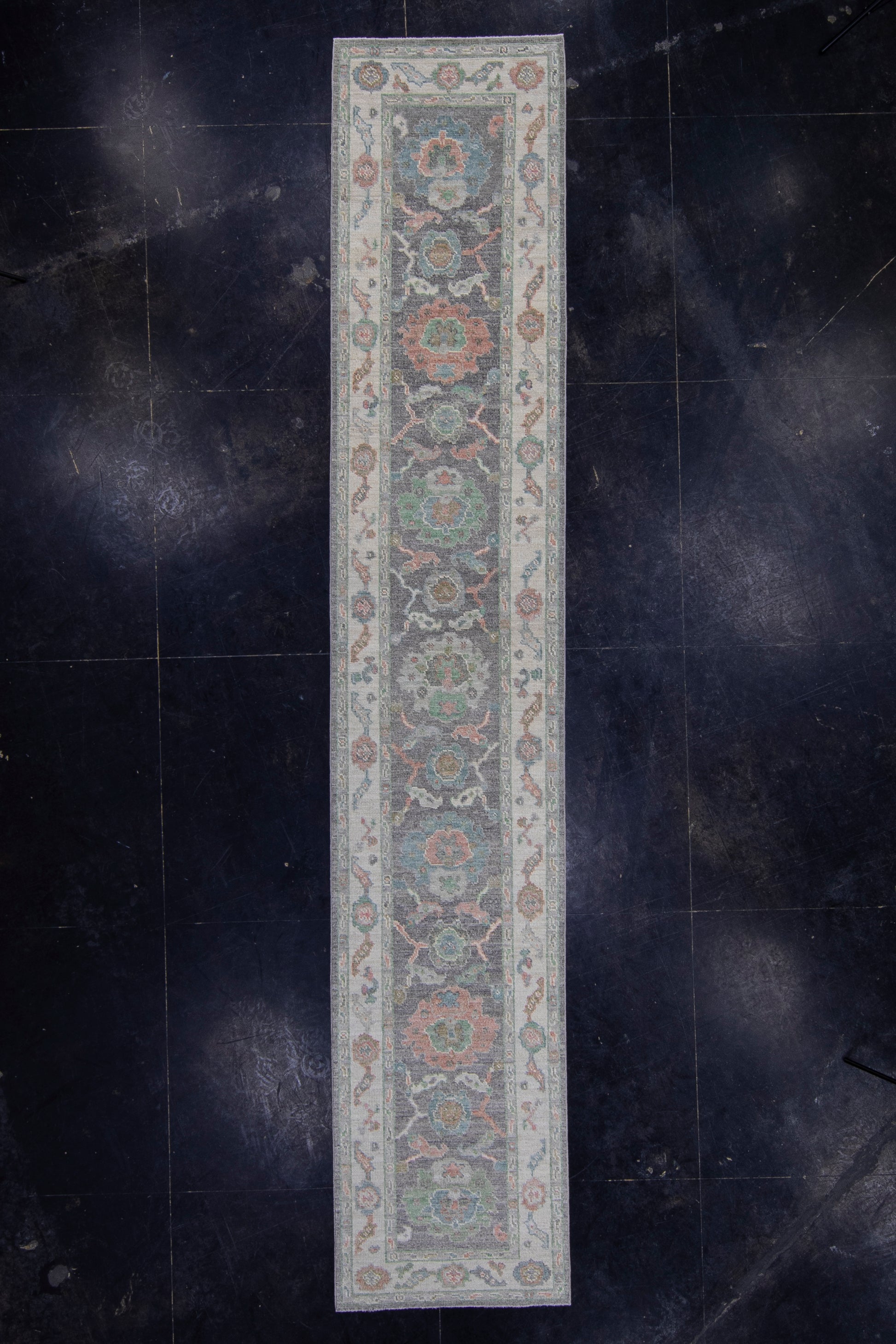 Turkish Oushak Runner Rug 2'8" x 14'3" #16339