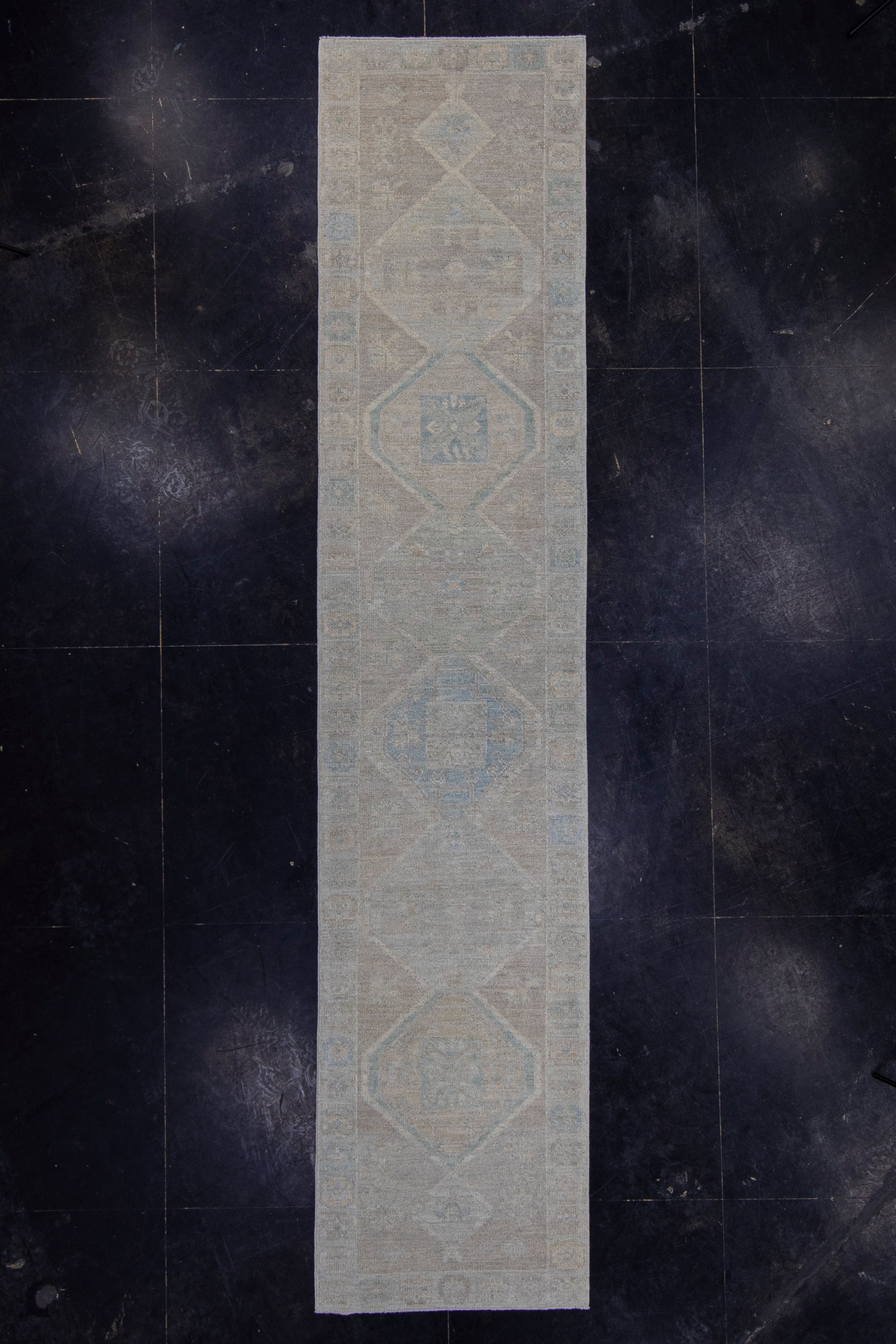 Turkish Oushak Runner Rug 2'11" x 13'8" #16320