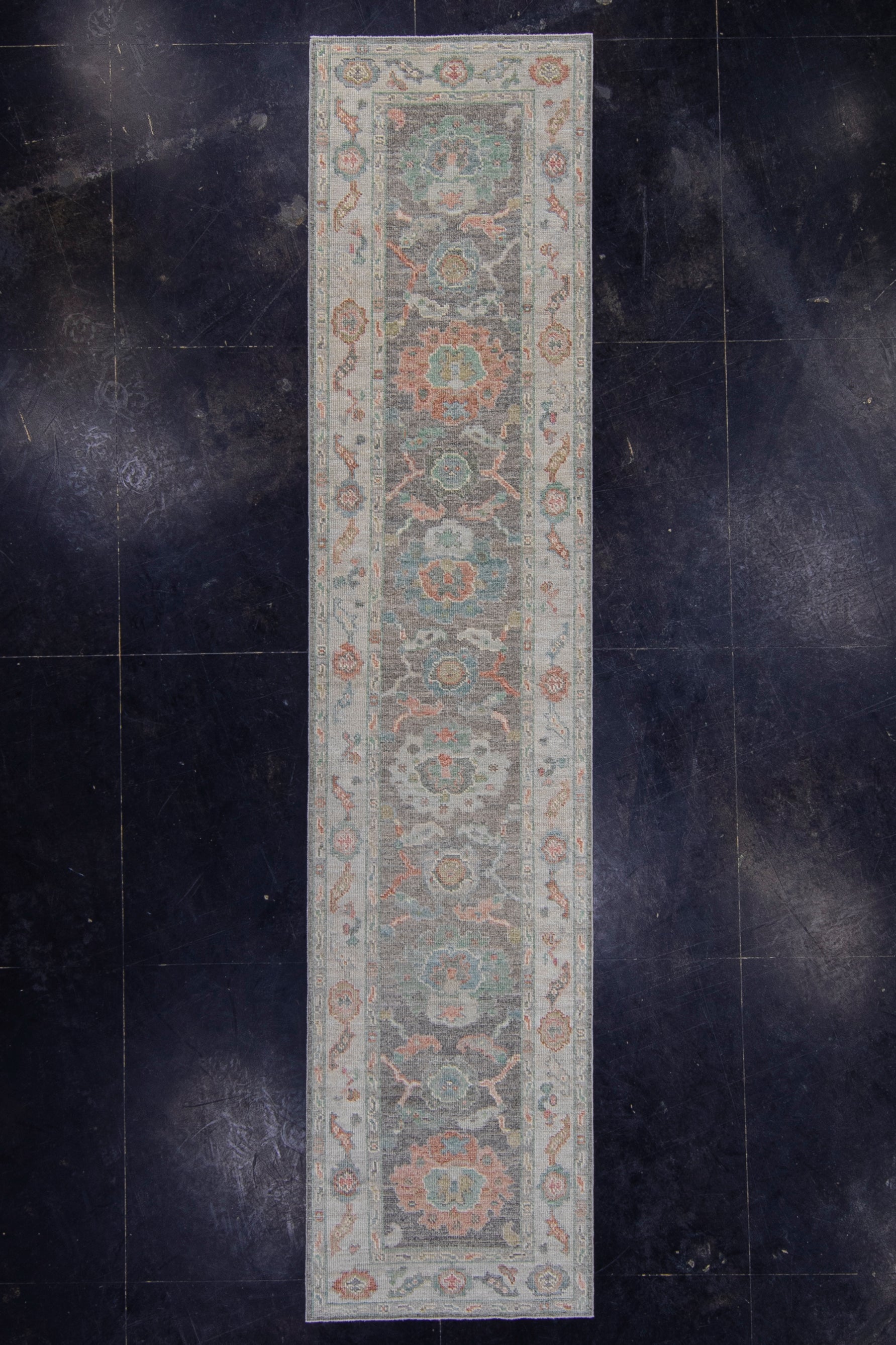 Turkish Oushak Runner Rug 2'9" x 12'5" #16202