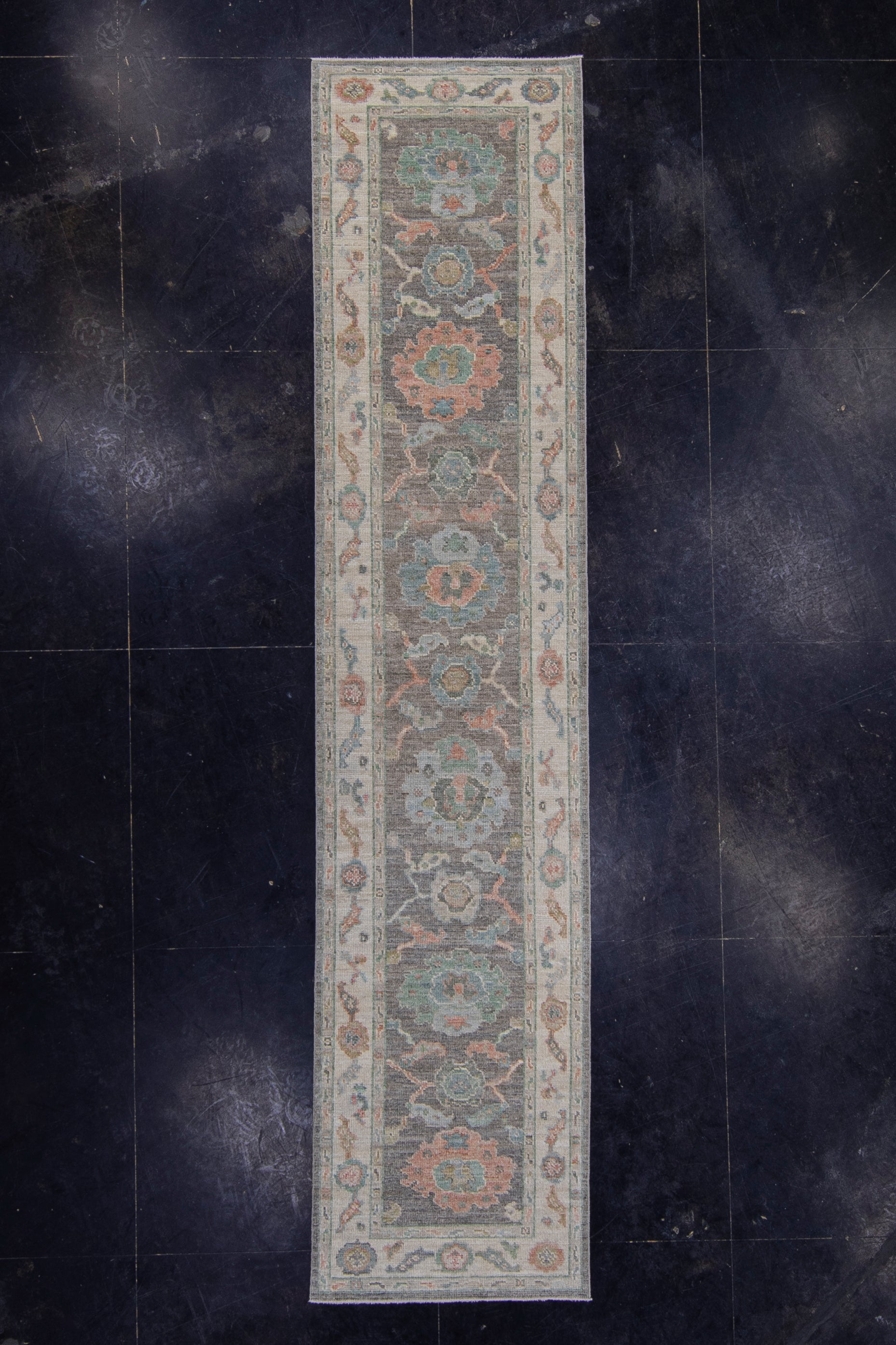 Turkish Oushak Runner Rug 2'9" x 12'6" #16011