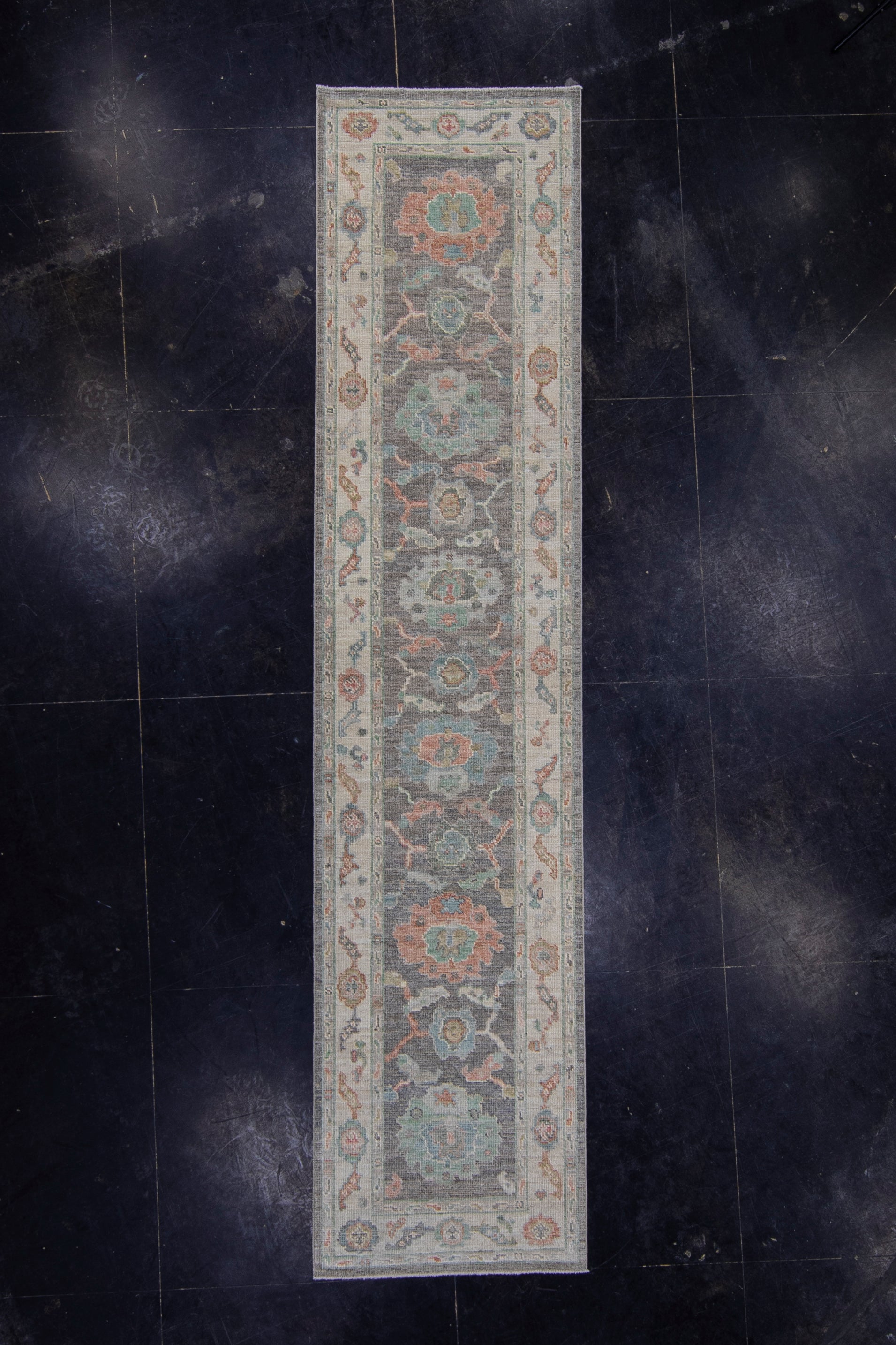 Turkish Oushak Runner Rug 2'10" x 12'4" #16019