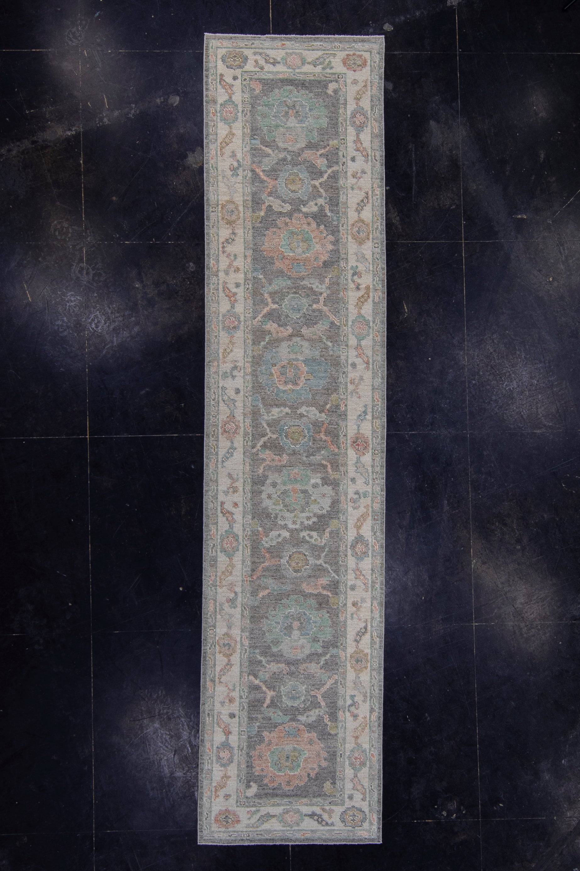 Turkish Oushak Runner Rug 2'10" x 12'6" #16260