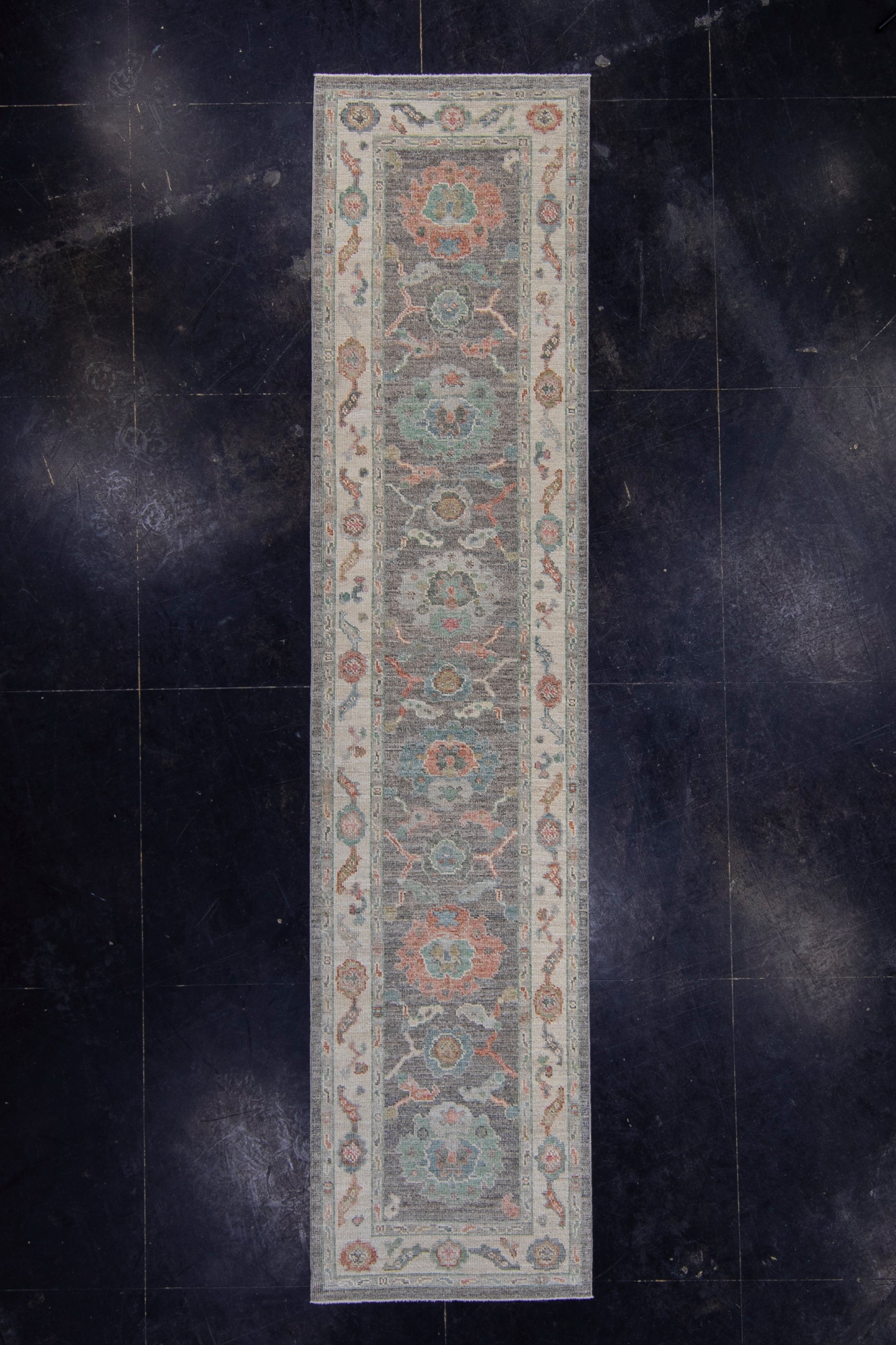 Turkish Oushak Runner Rug 2'10" x 12'4" #16008
